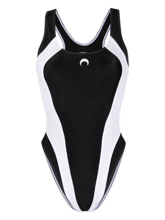 crescent moon-print swimsuit