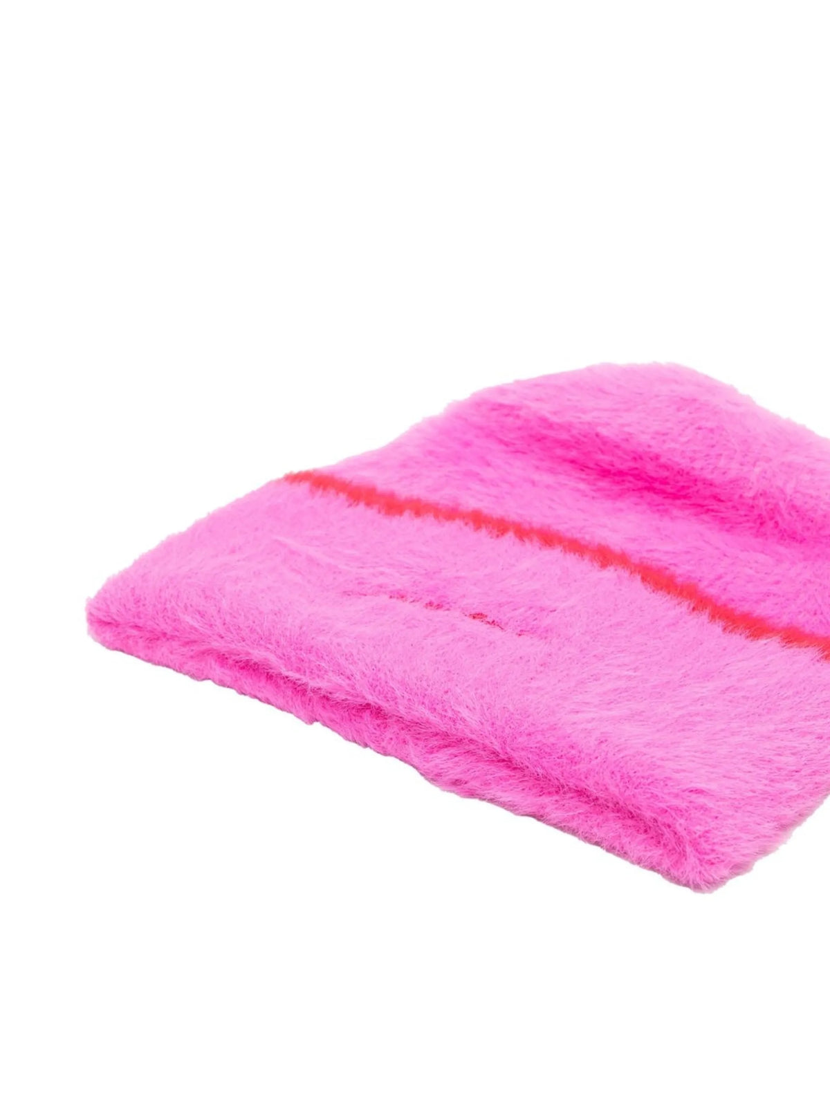 textured logo-embroidered beanie