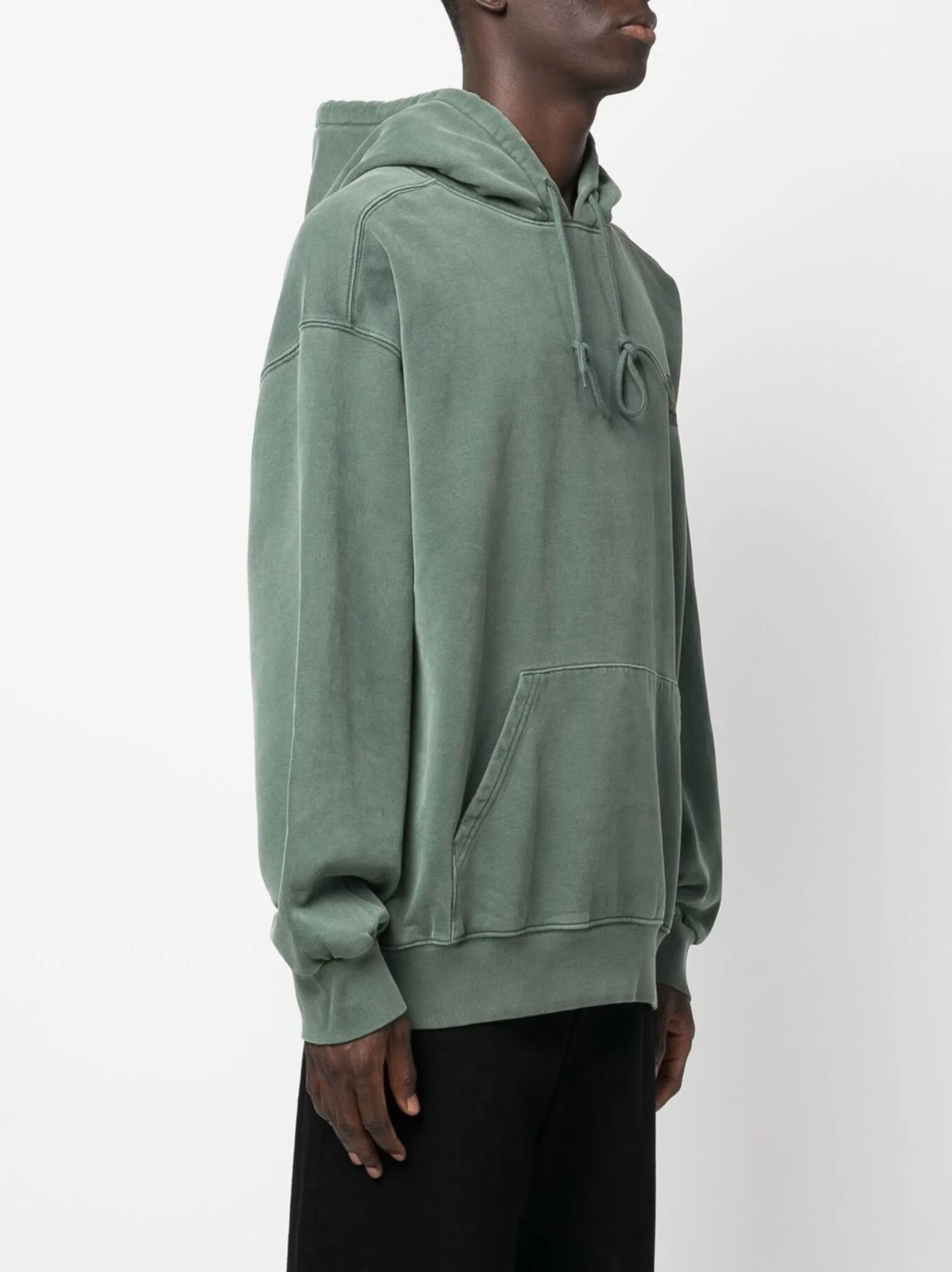 logo cotton hoodie