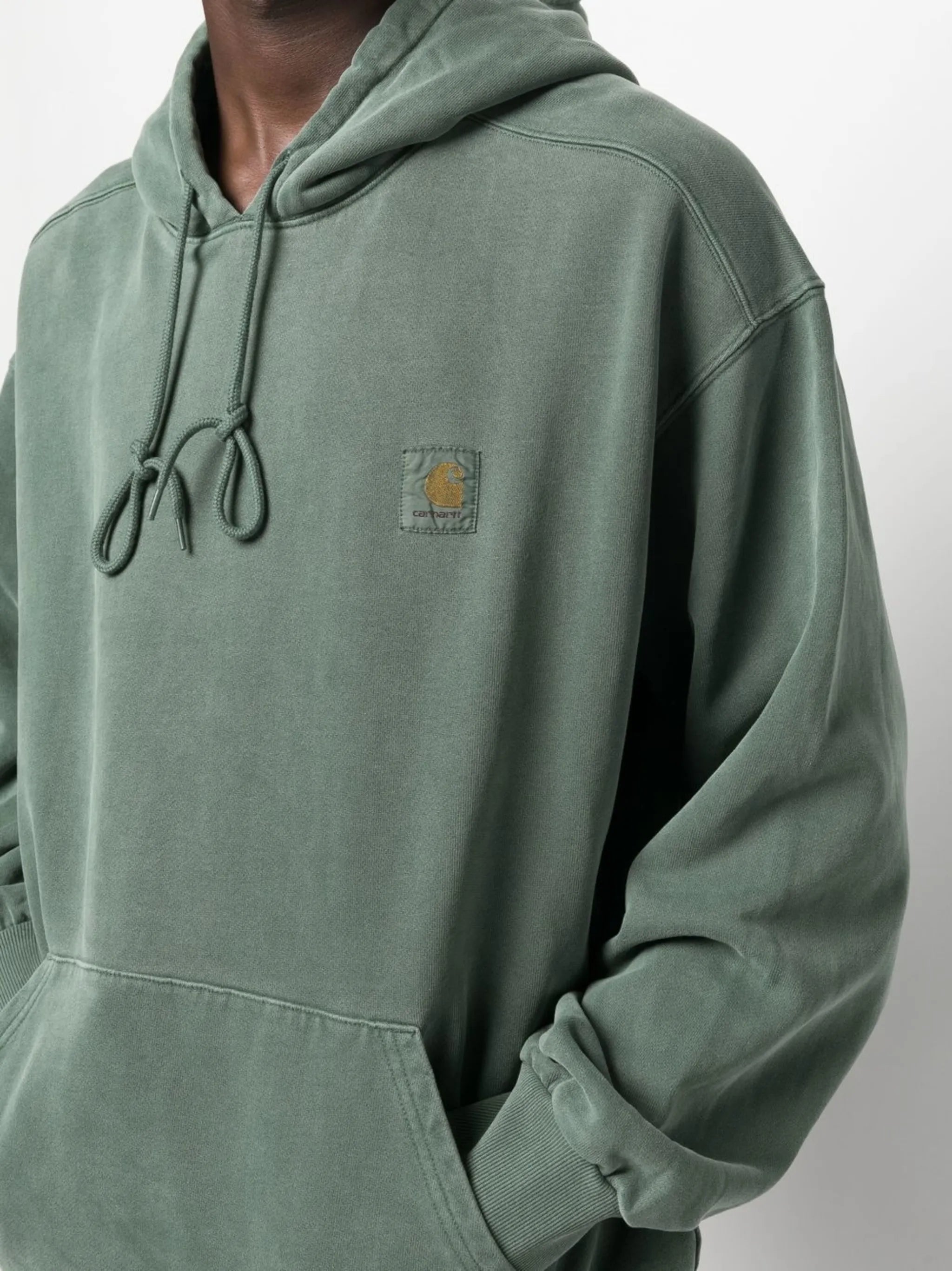 logo cotton hoodie
