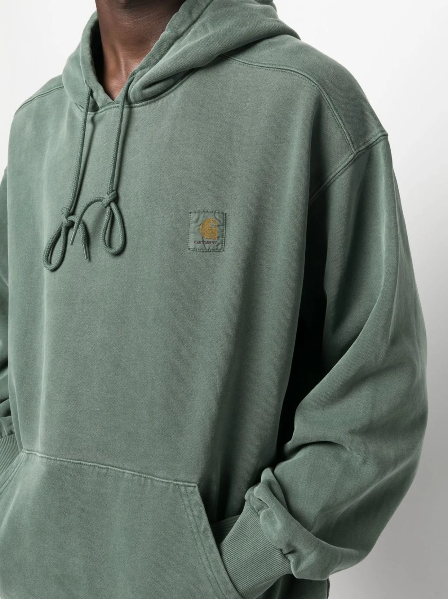 logo cotton hoodie