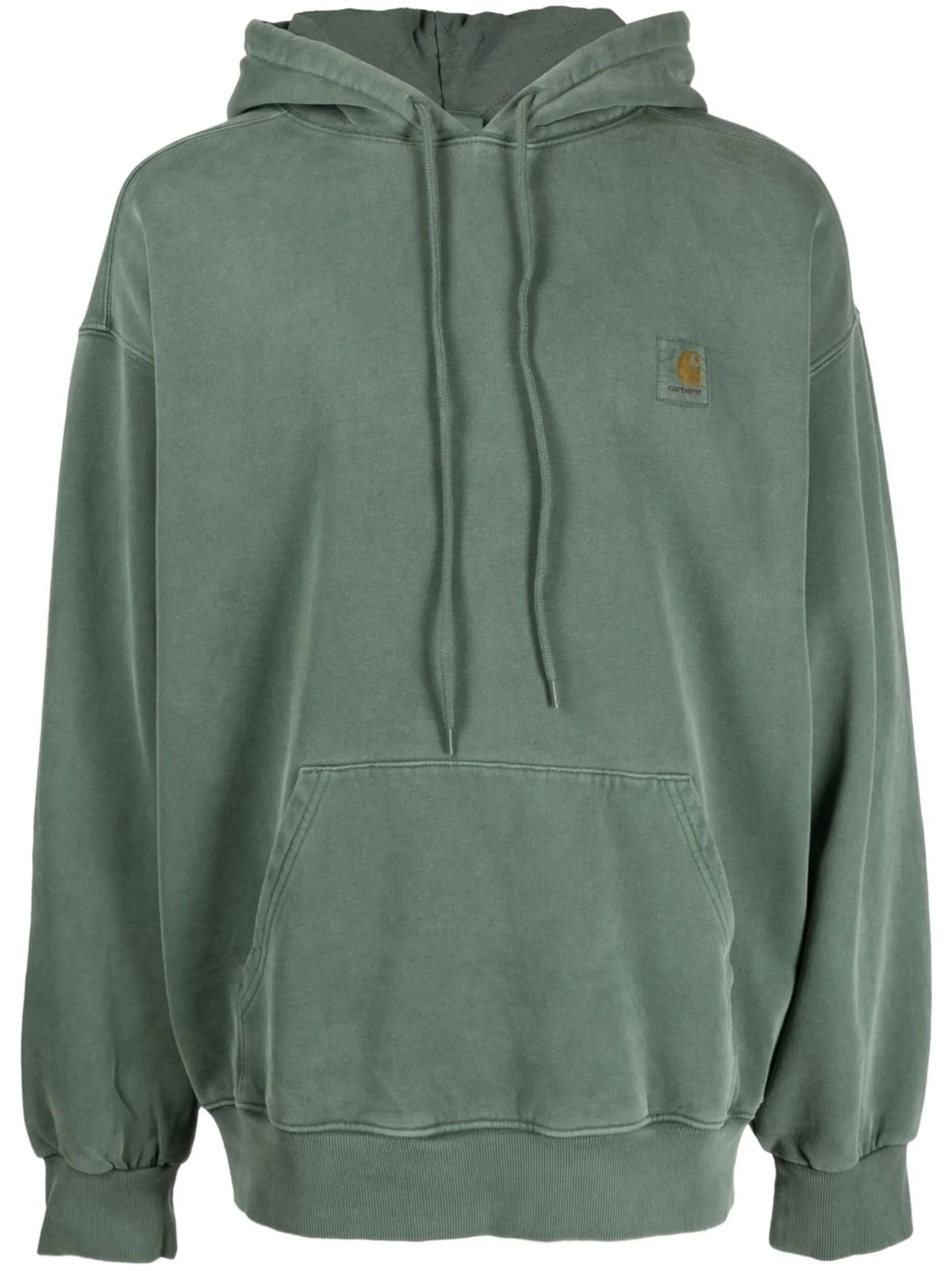 logo cotton hoodie