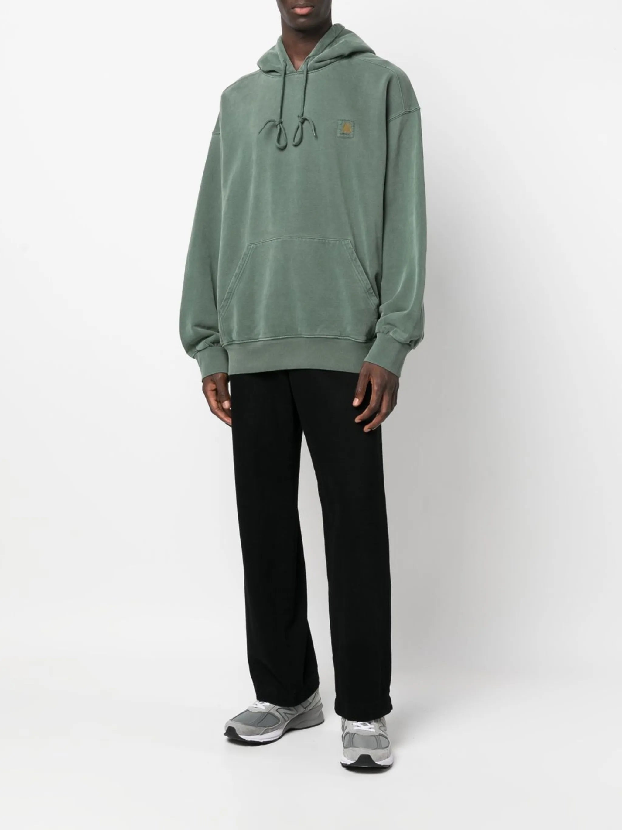 logo cotton hoodie