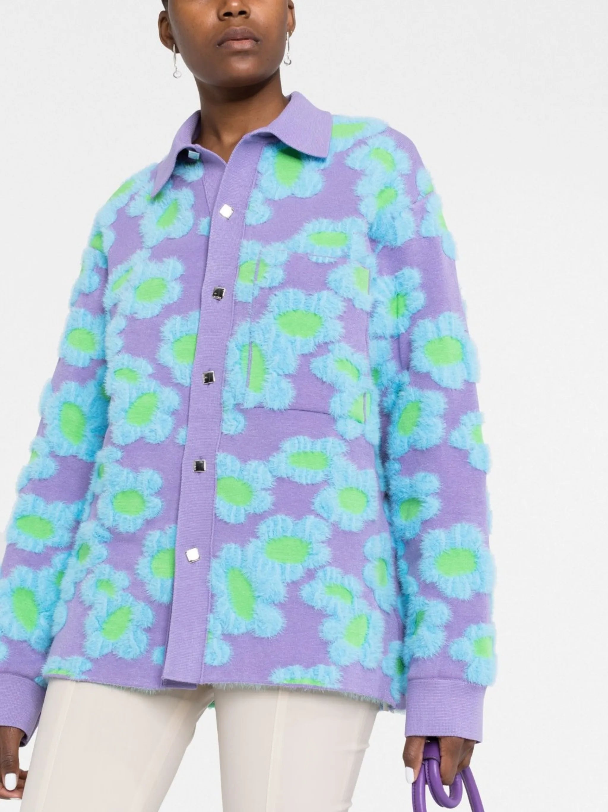 Le Chemise Neve Fleurs cardigan