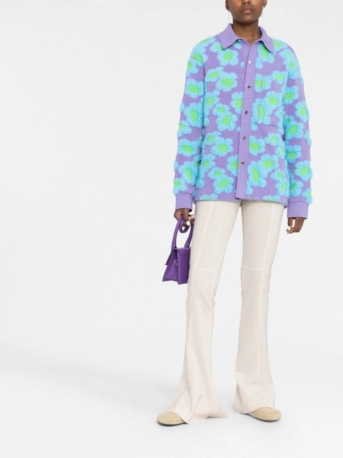 Le Chemise Neve Fleurs cardigan