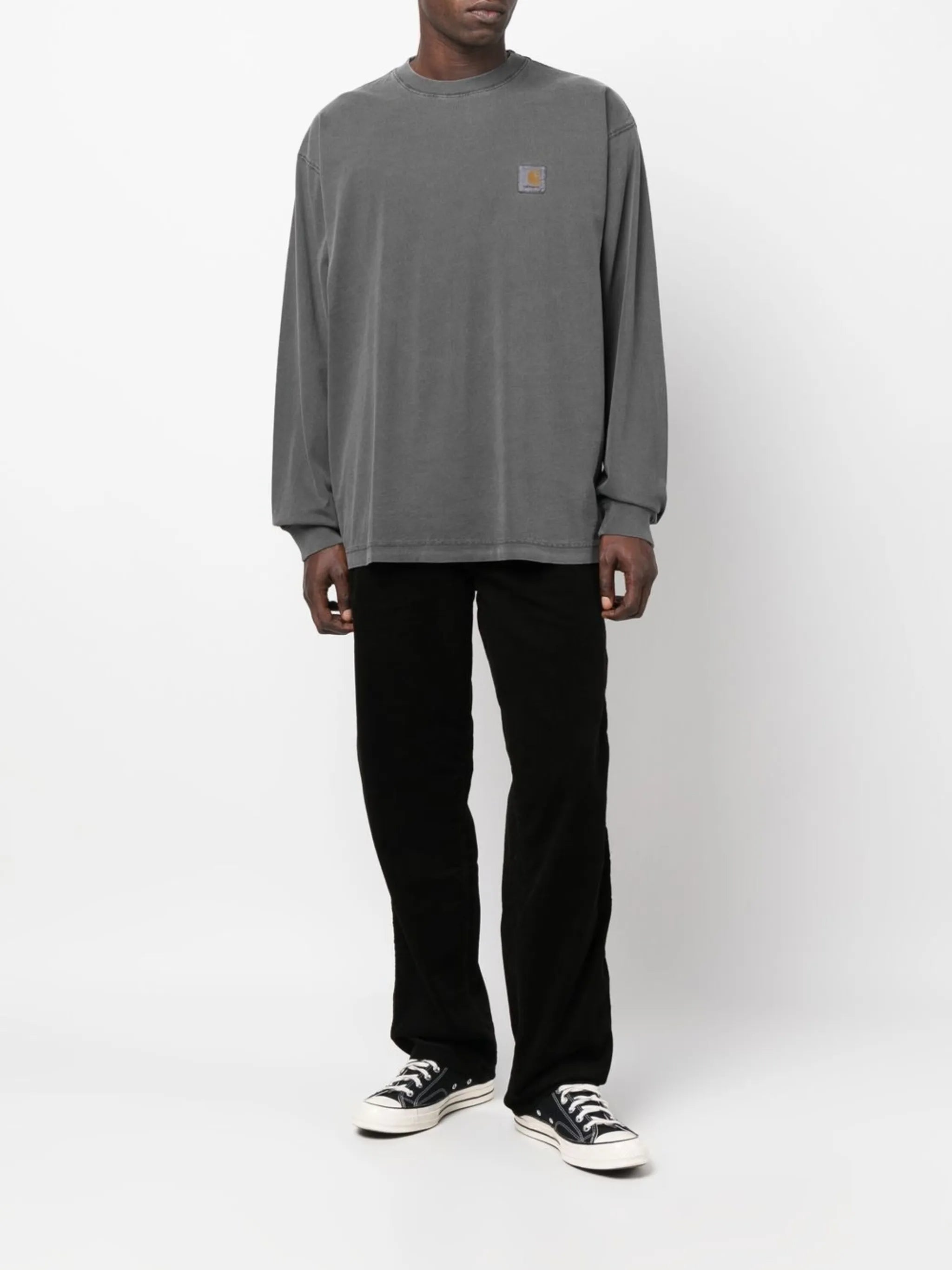 logo-patch long-sleeved T-shirt