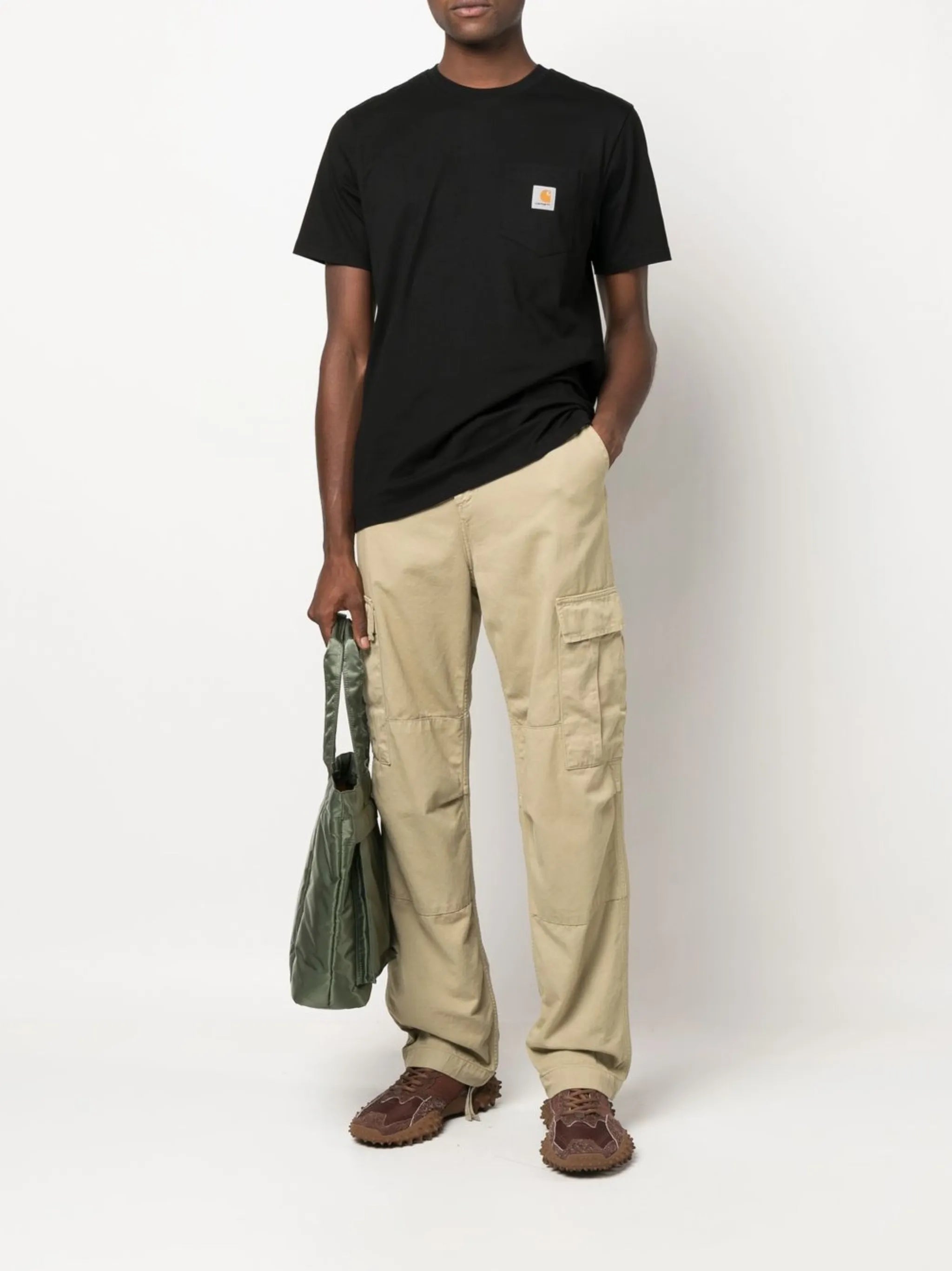 logo-patch pocket T-shirt