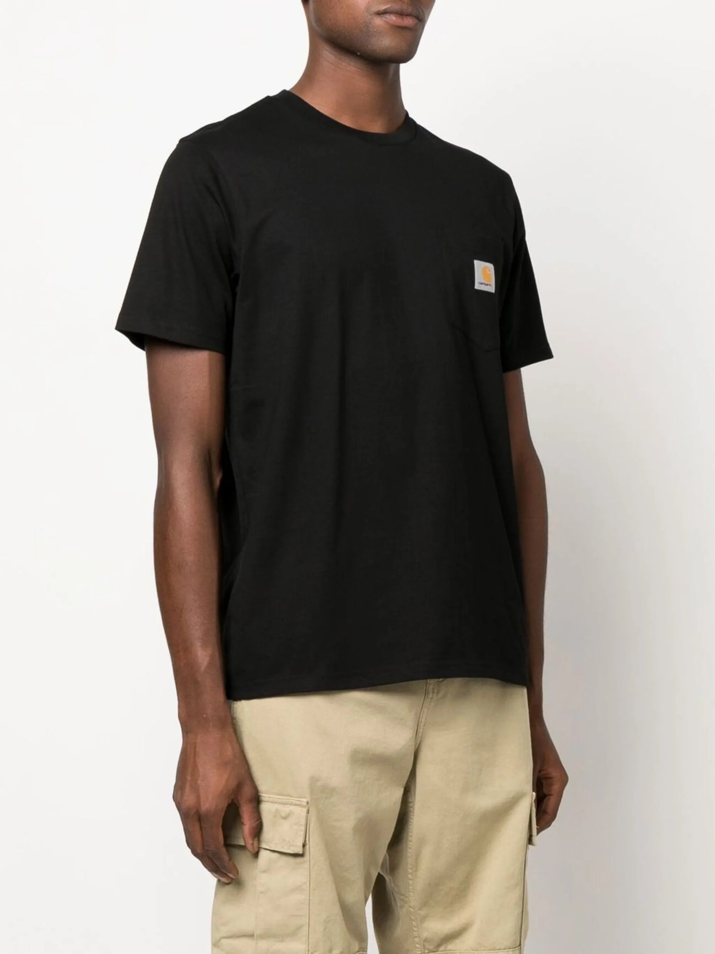 logo-patch pocket T-shirt