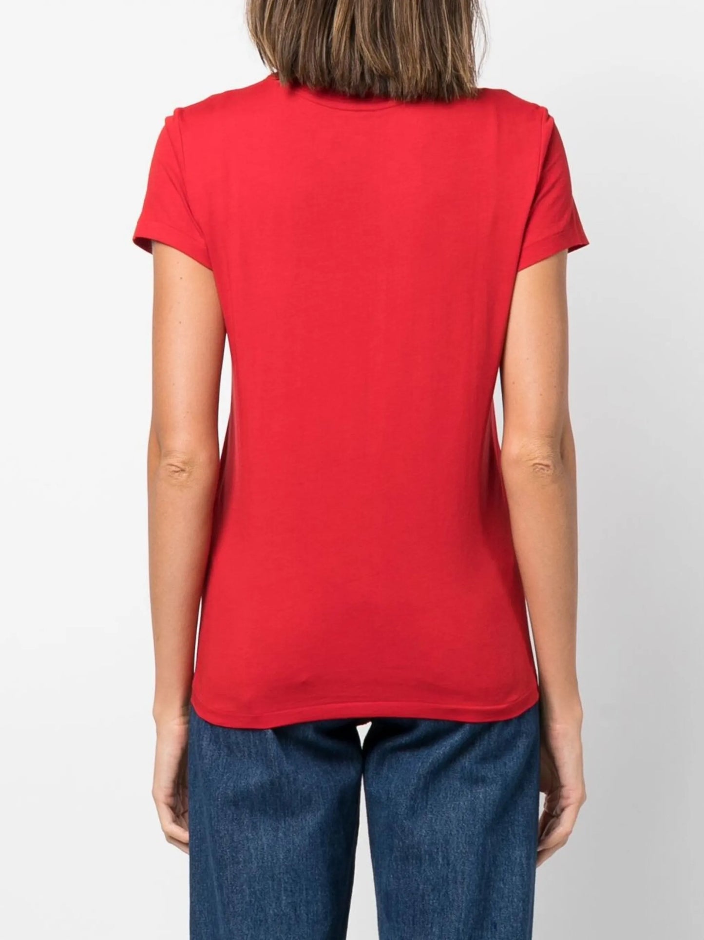 logo-print detail T-shirt