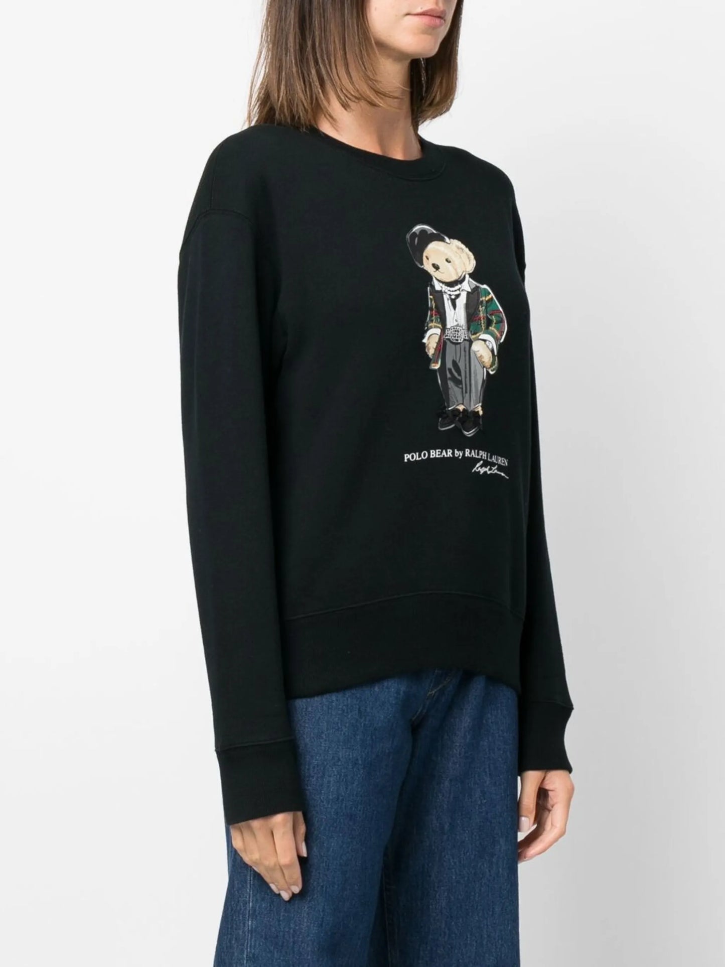 Polo Bear-print crew-neck sweatshirt