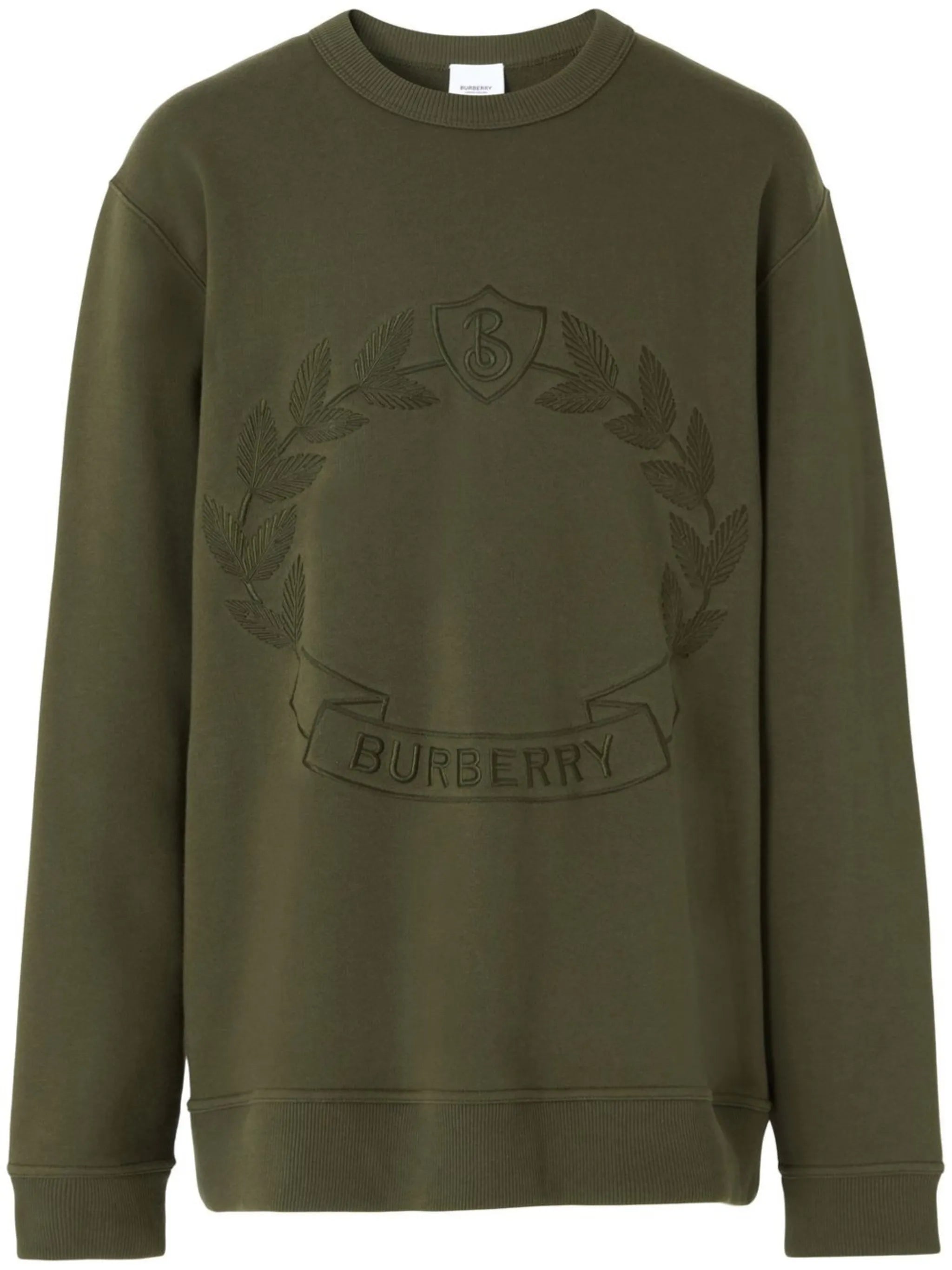 Oak Leaf Crest-embroidered sweatshirt