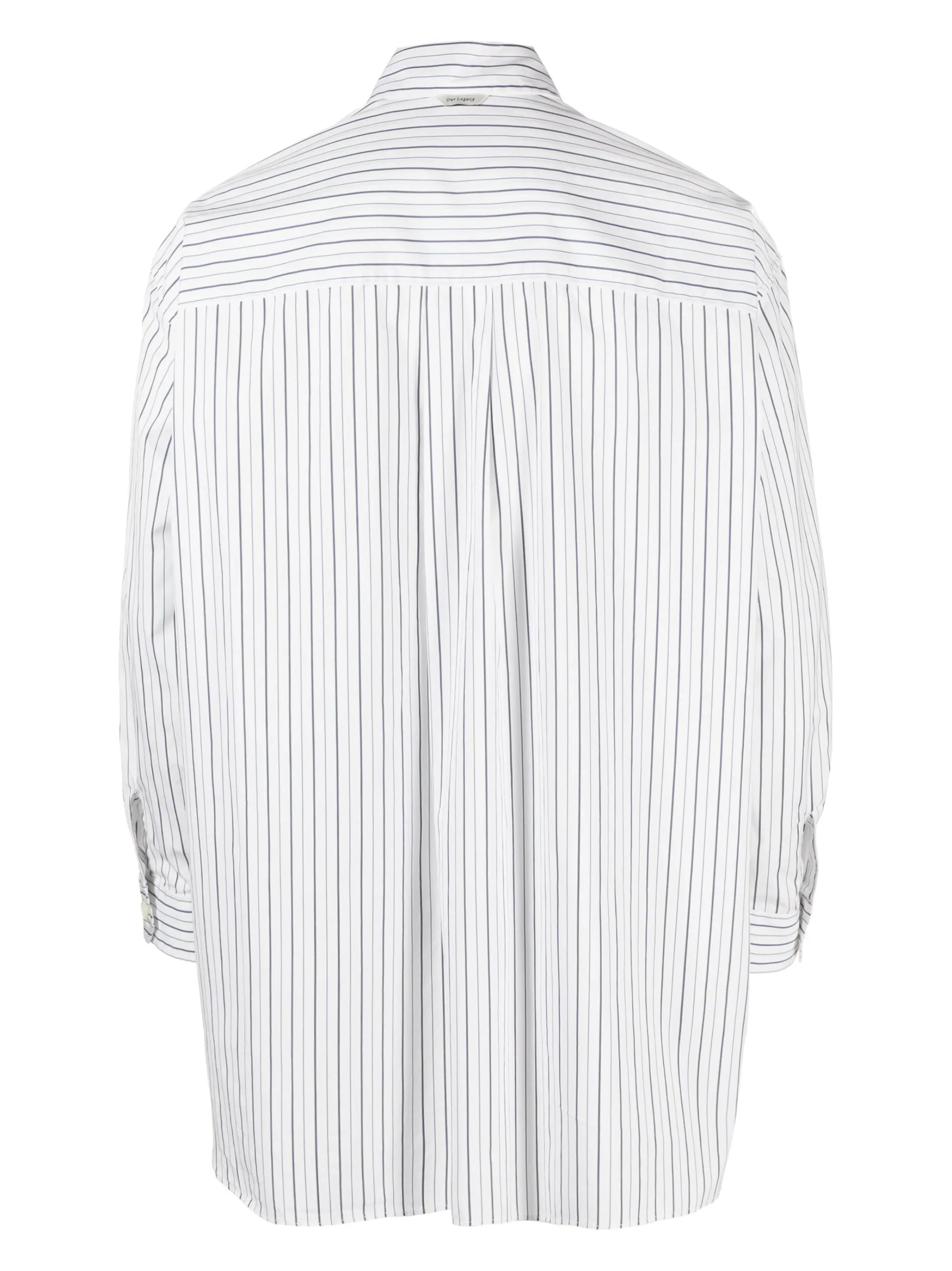 striped long-sleeve cotton shirt