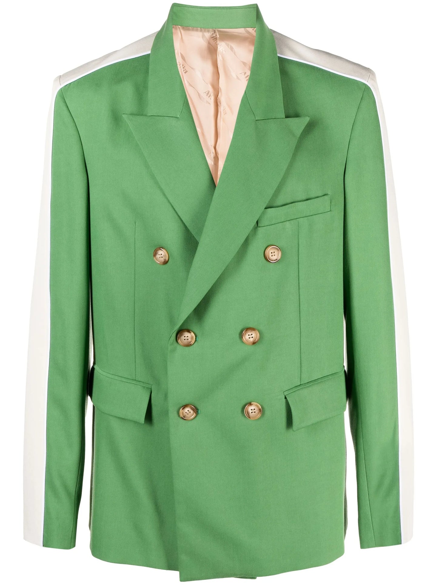 colour-block double-breasted blazer