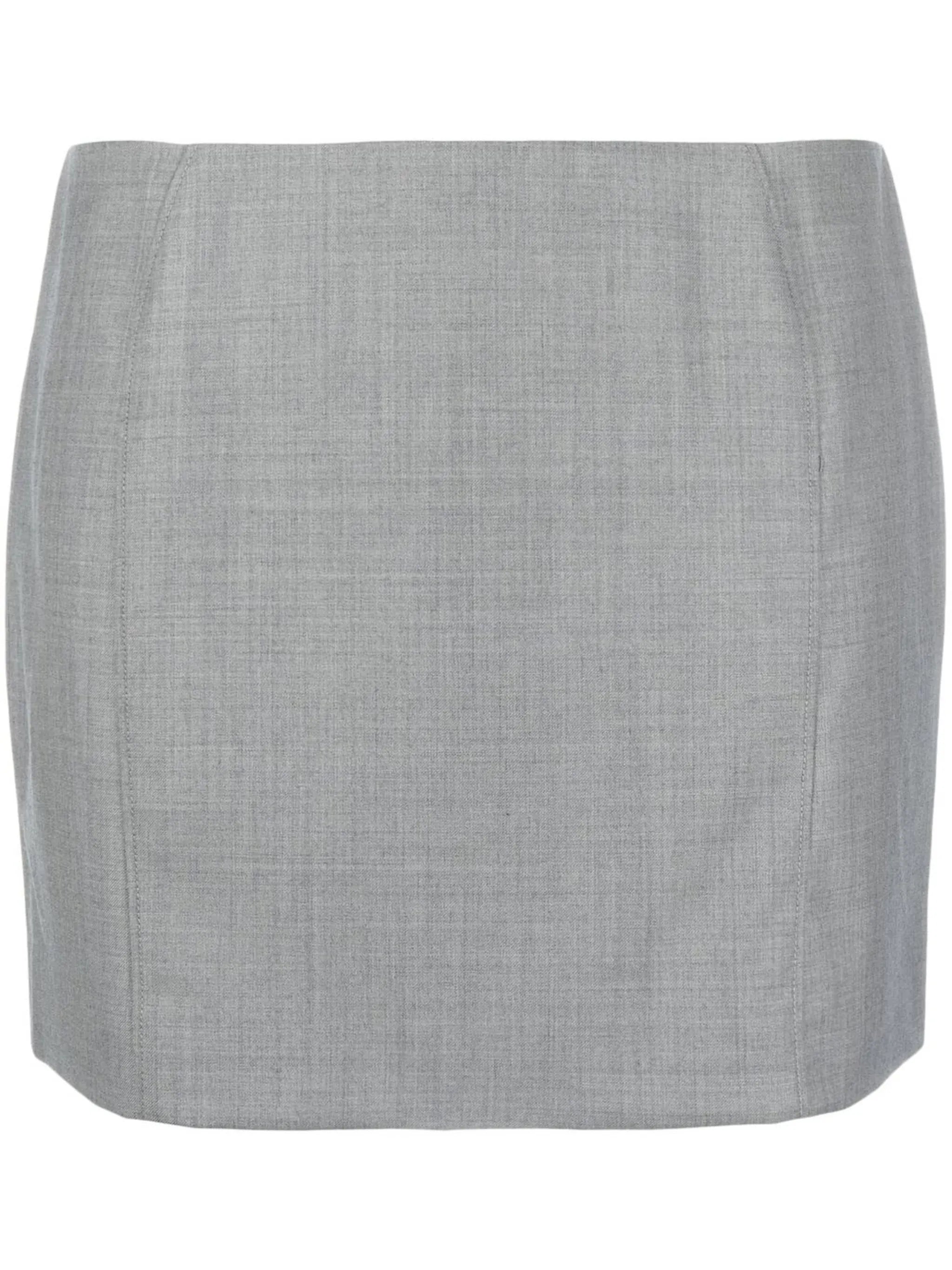 straight-cut mini skirt