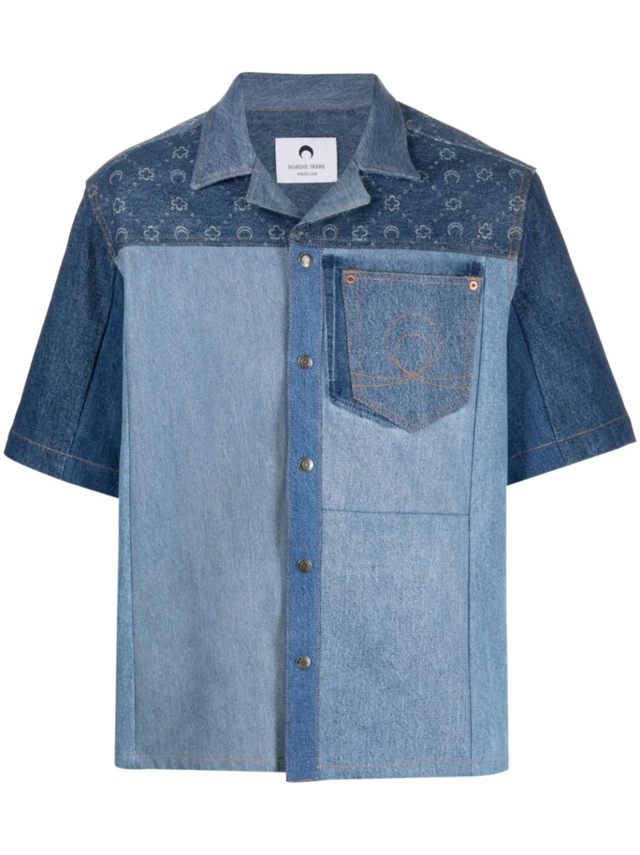 Regenerated denim shirt