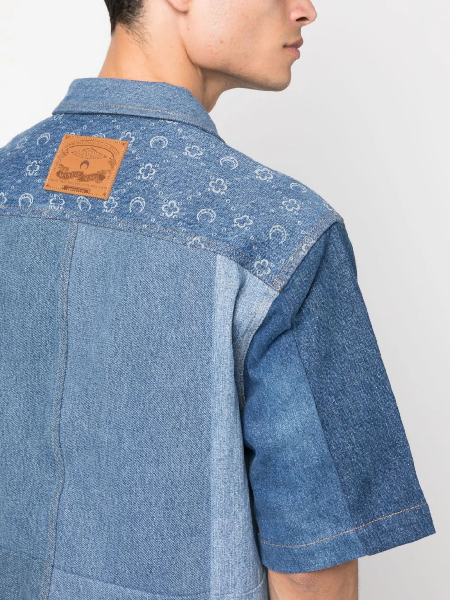 Regenerated denim shirt