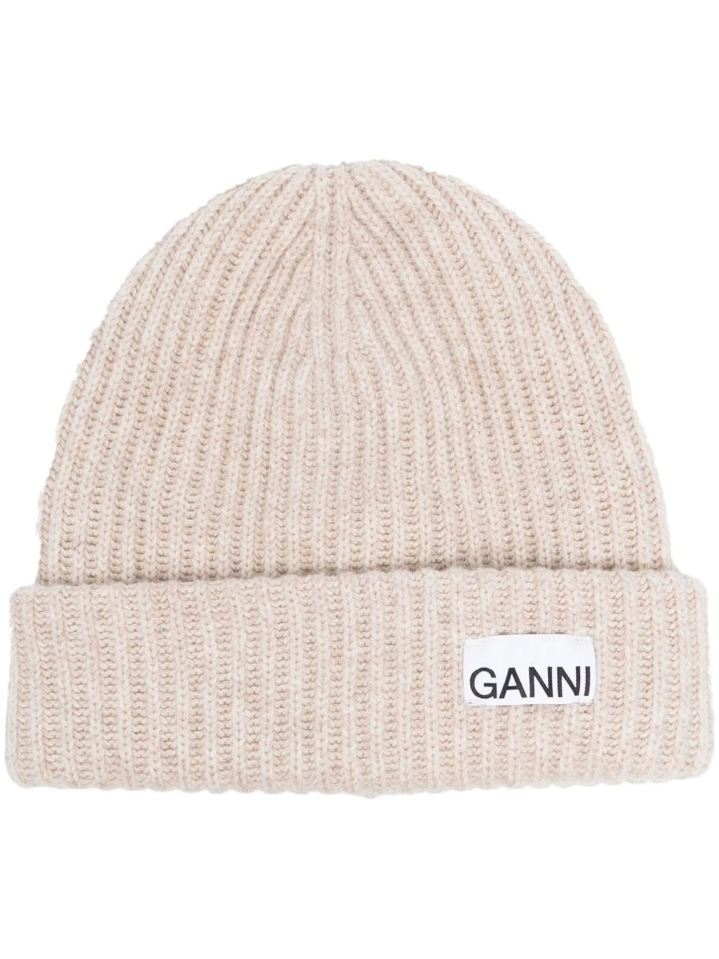 ribbed-knit beanie hat