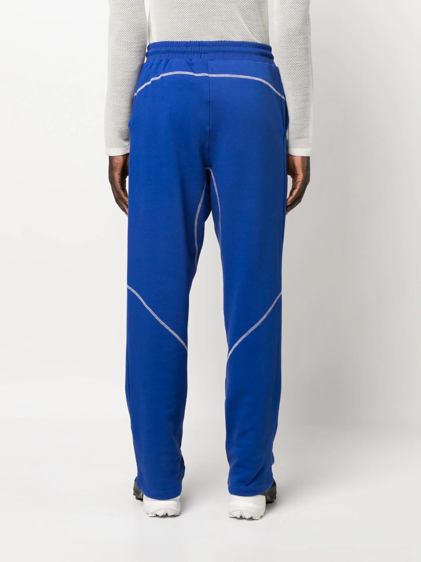contrast-stitching track pants