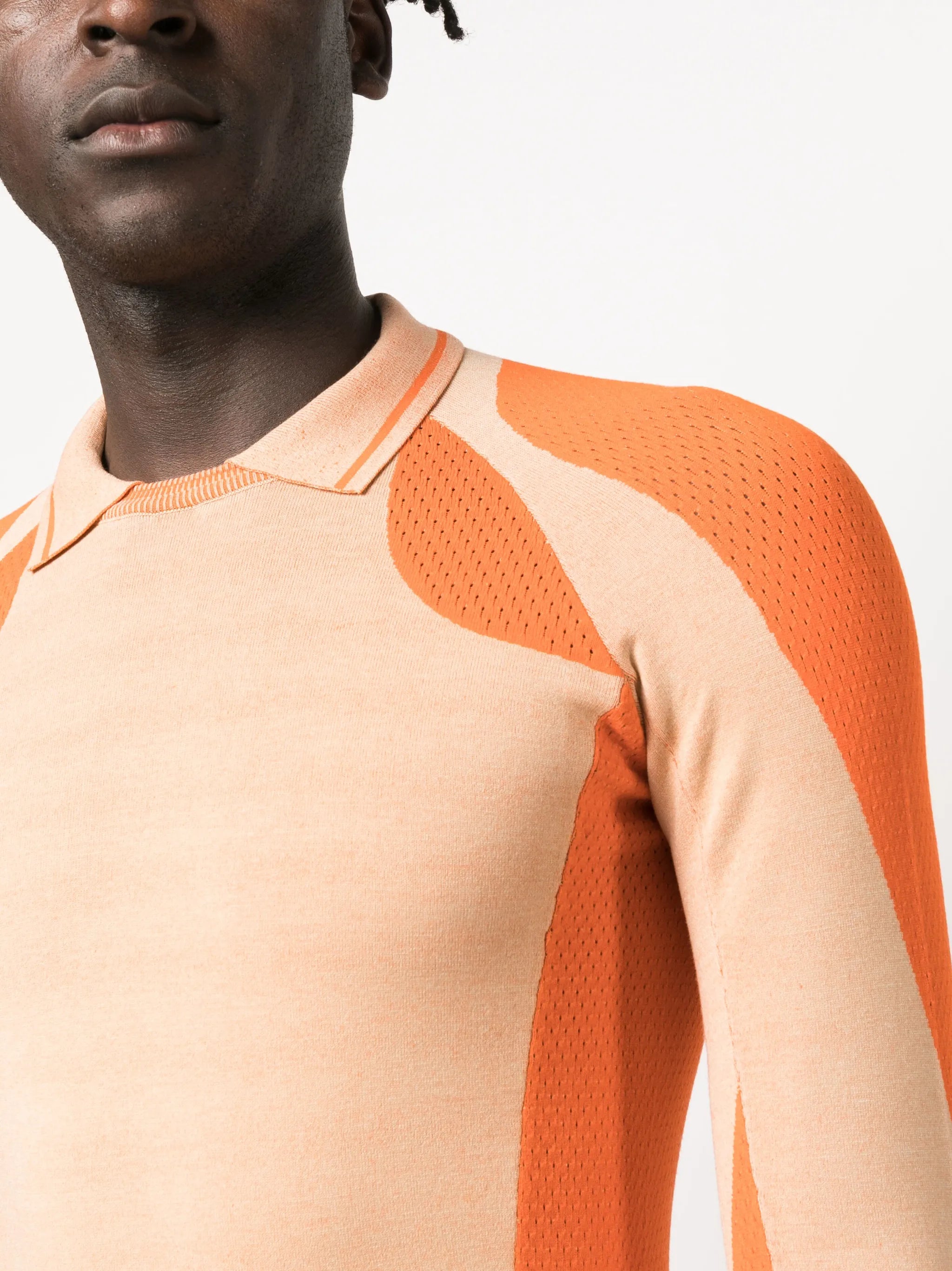 panelled knit compression top