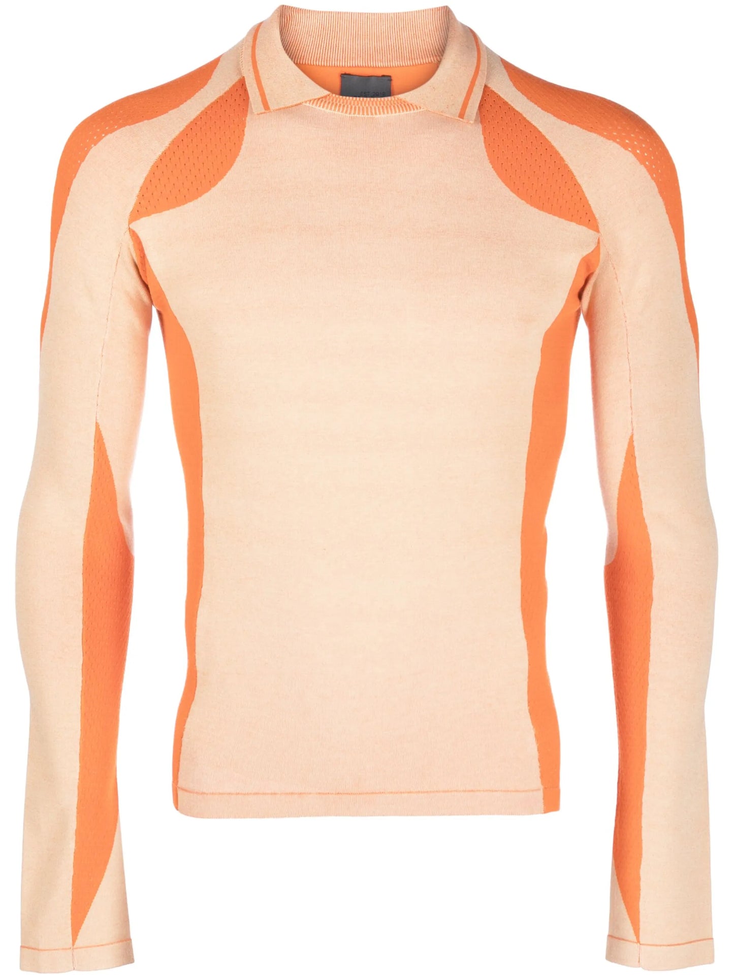 panelled knit compression top