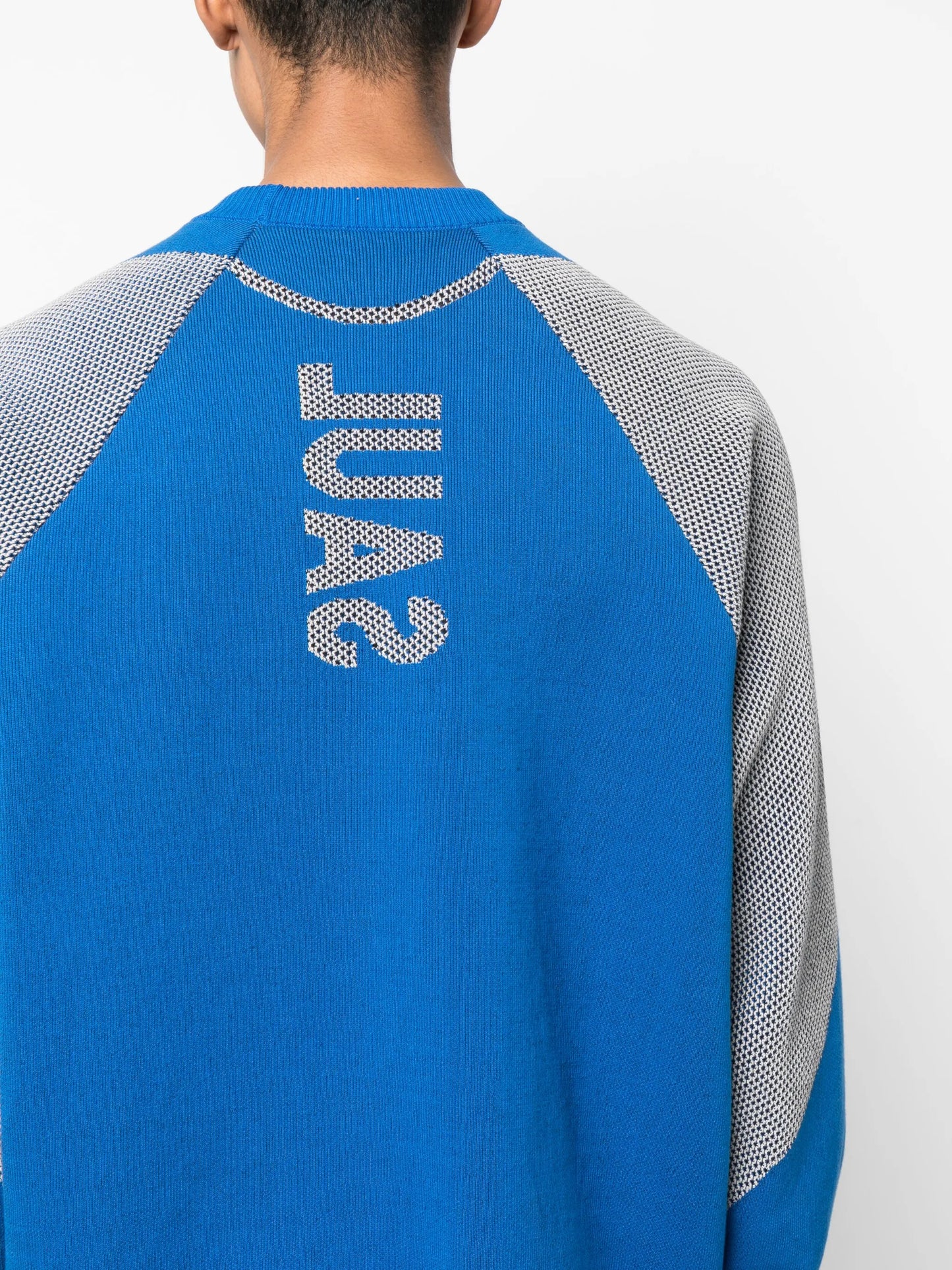 logo-print knitted sweatshirt