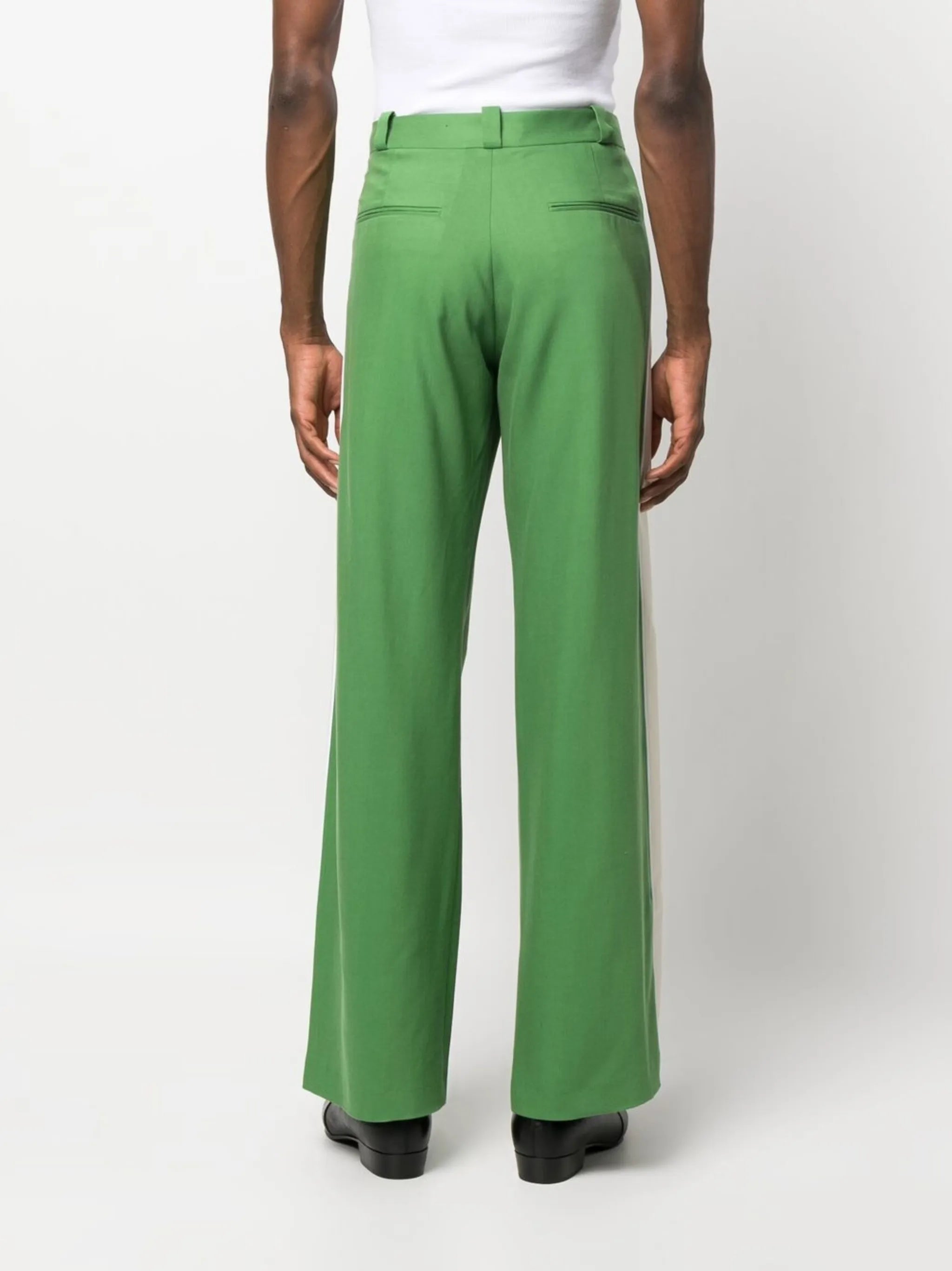 wide-leg tailores trousers