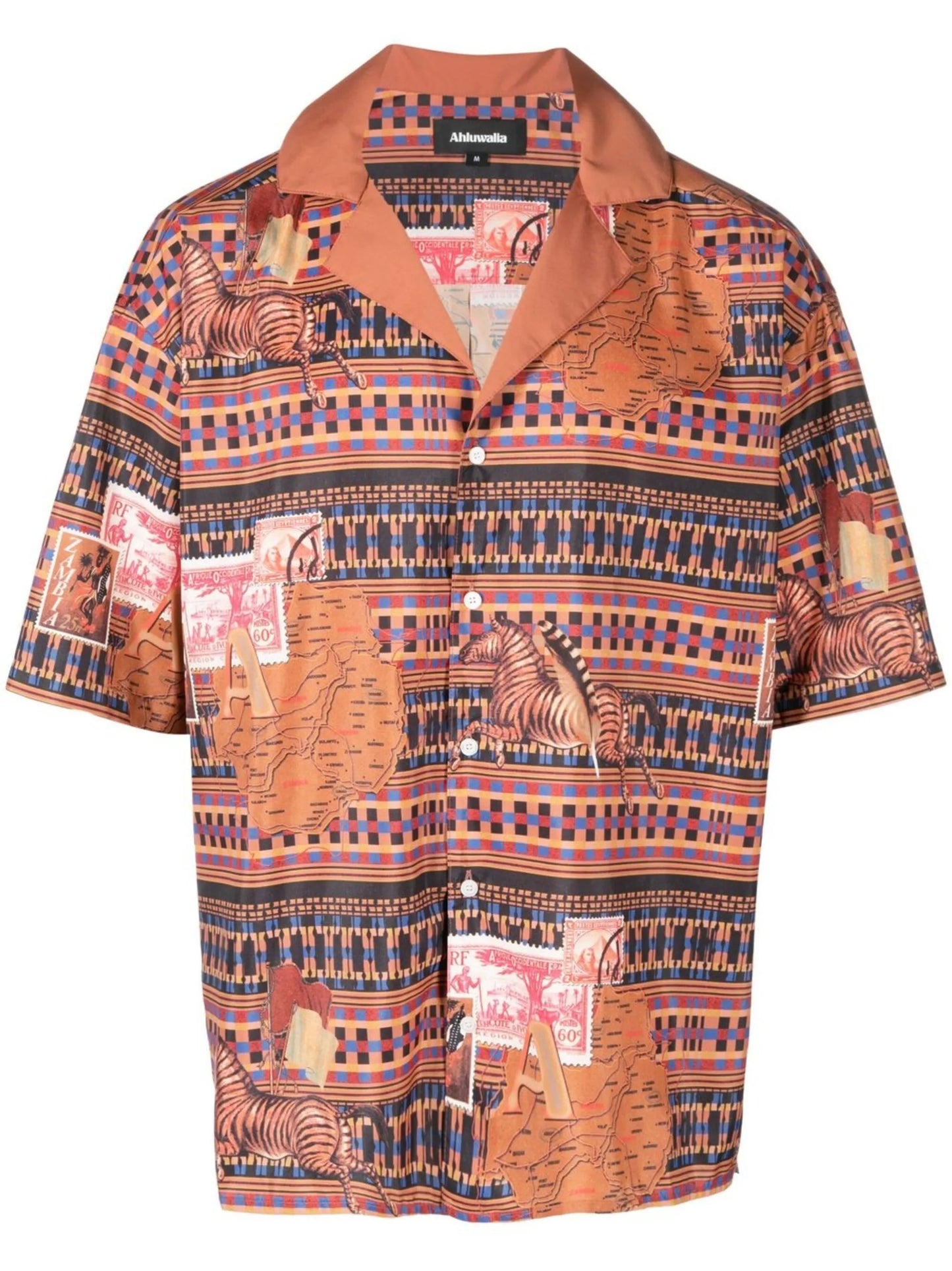 graphic-print short-sleeve shirt