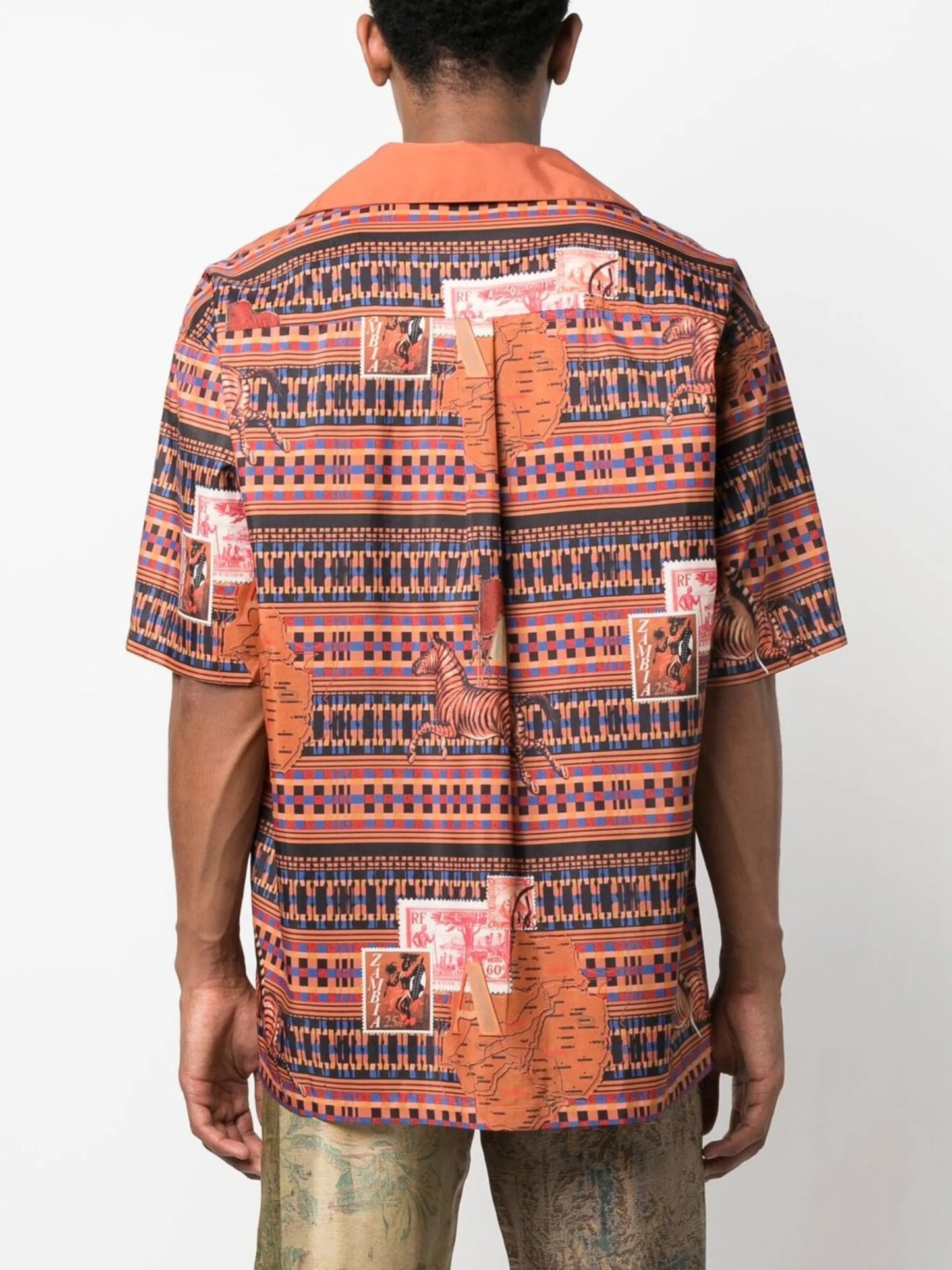 graphic-print short-sleeve shirt