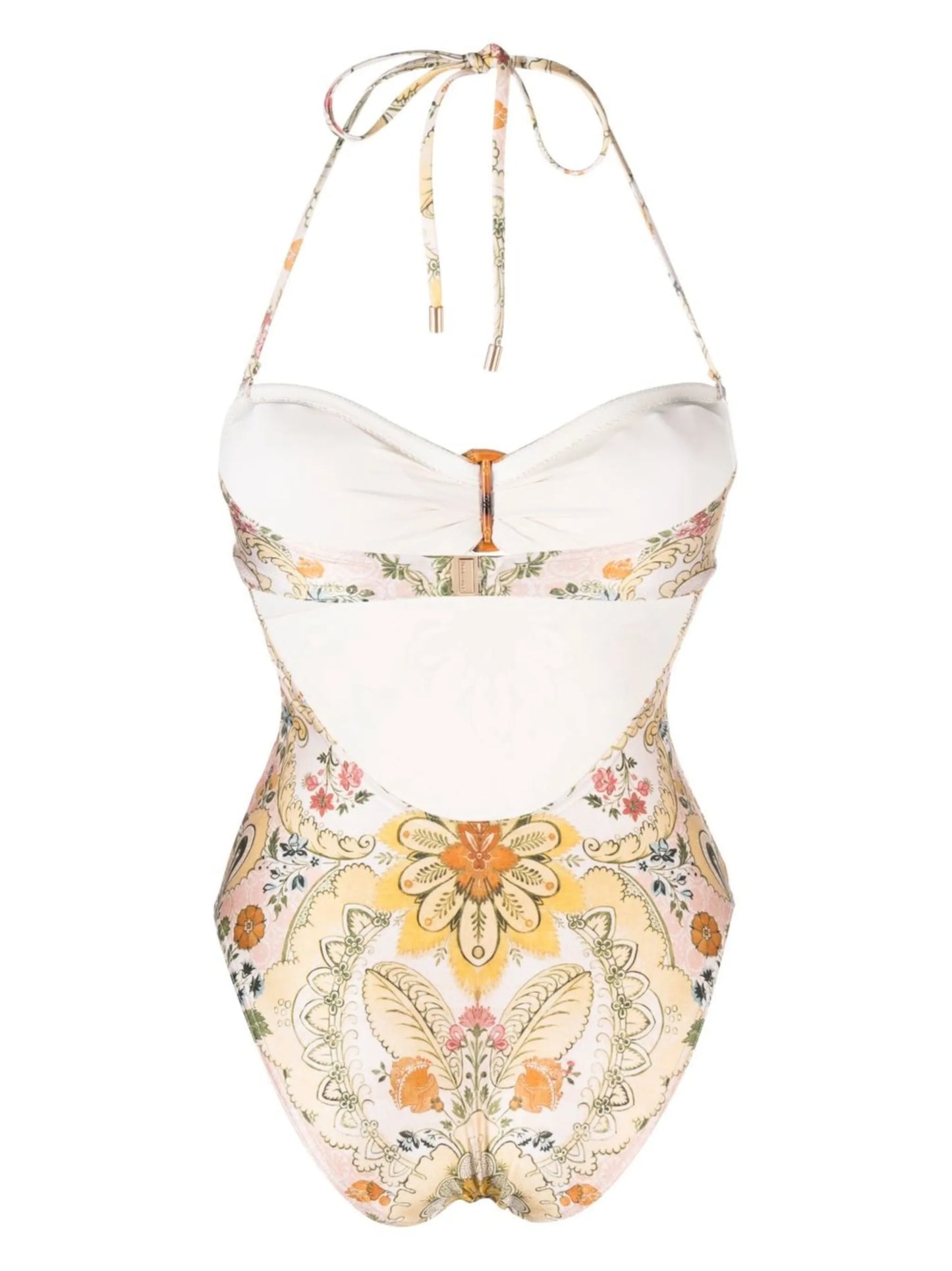 baroque pattern-print swimsuit