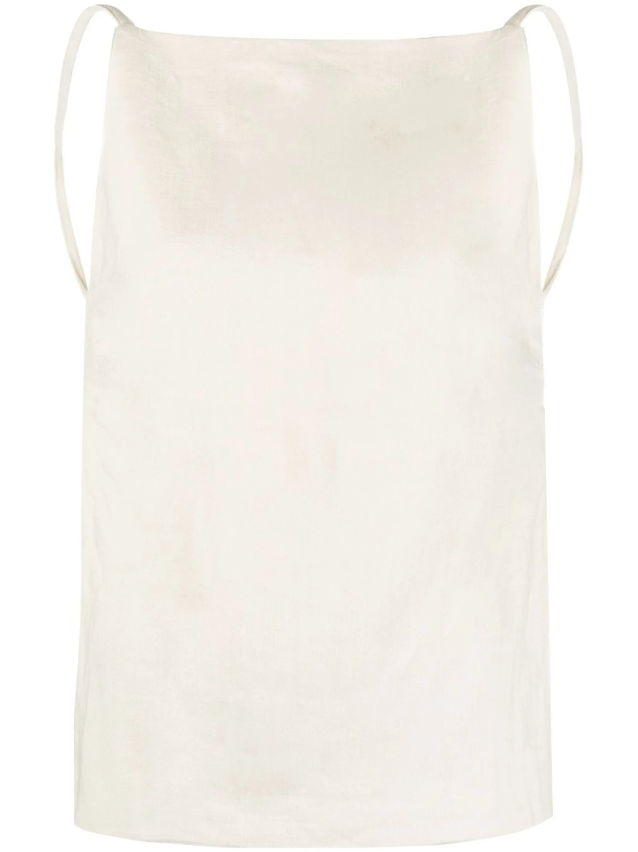 linen square-neck camisole-top