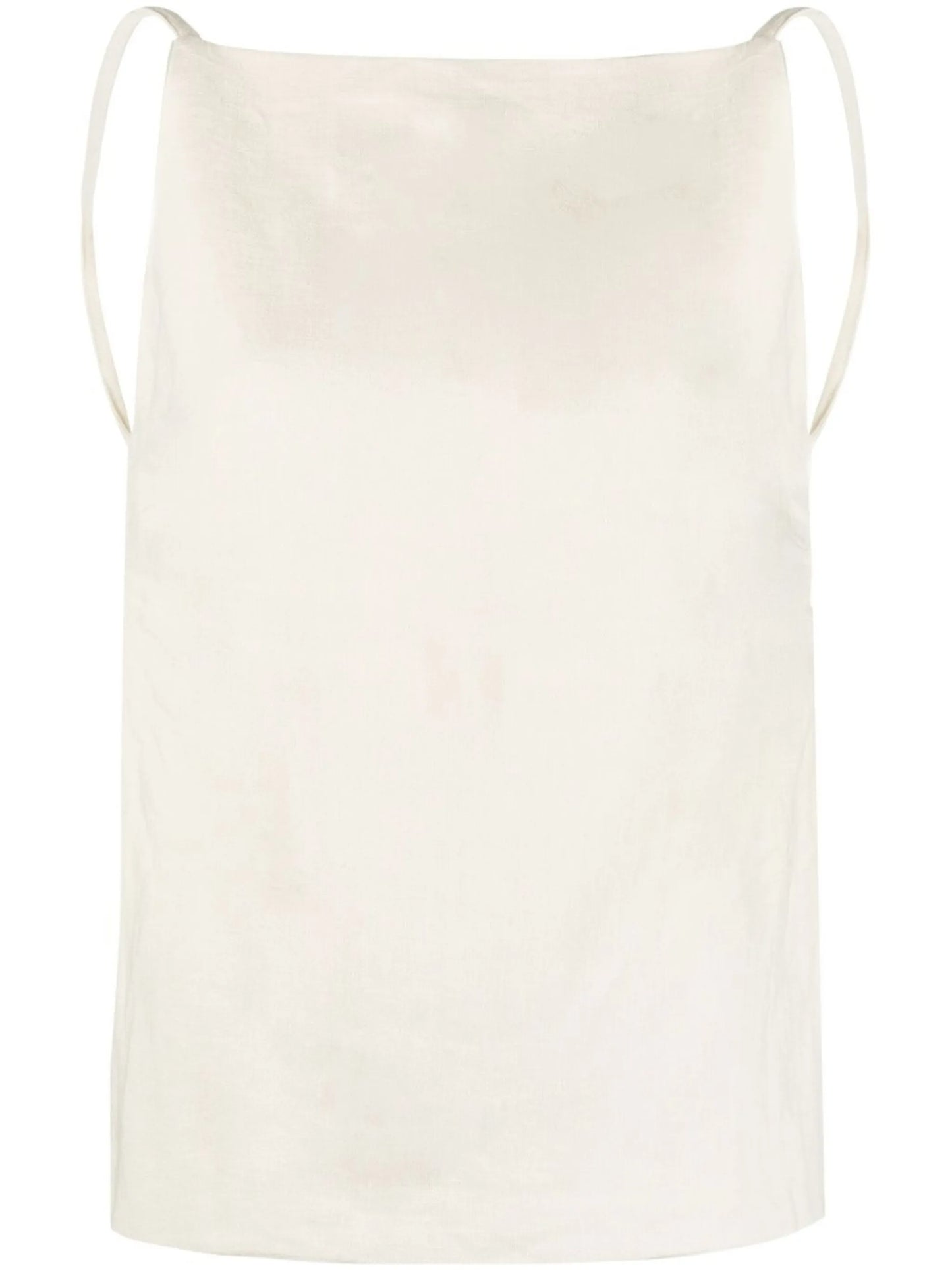 linen square-neck camisole-top