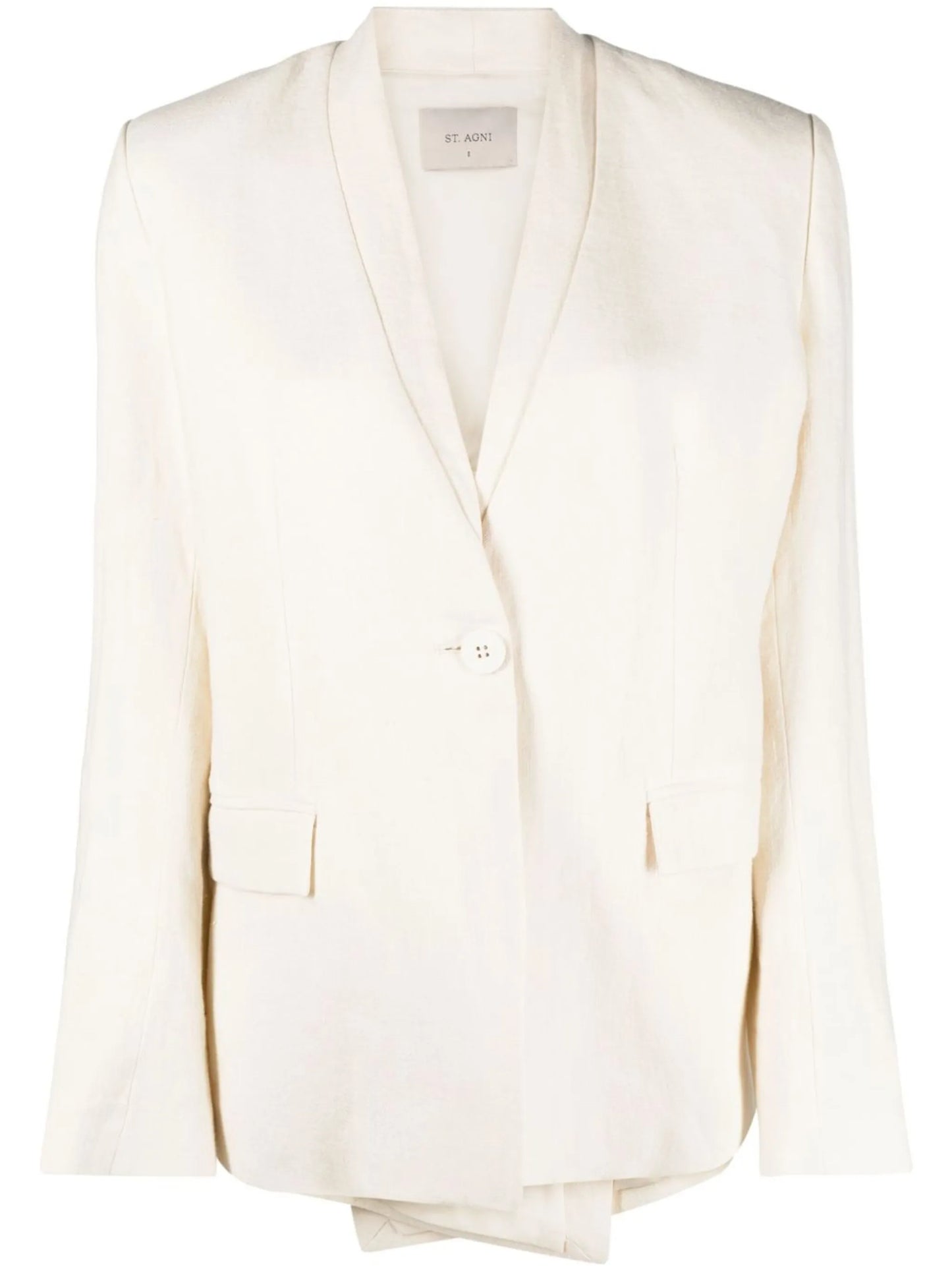 linen cutout blazer