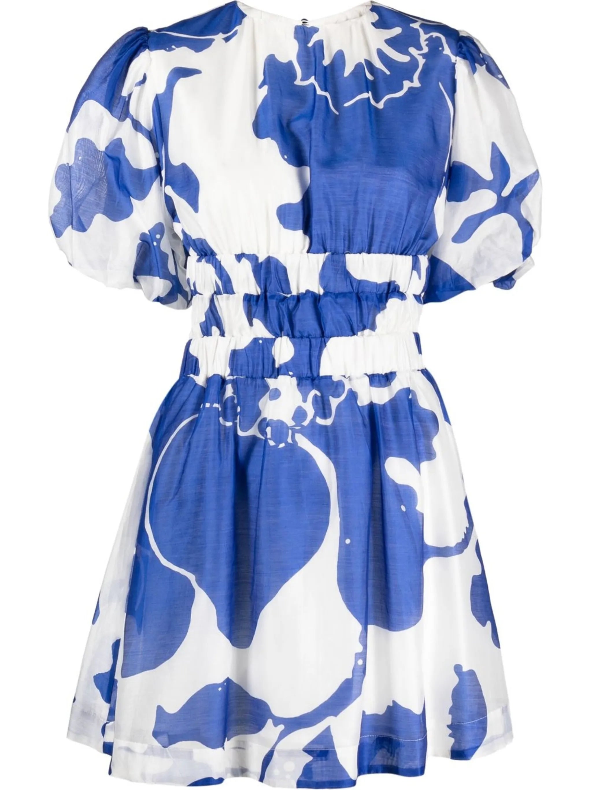 Vivi abstract-print open-back minidress