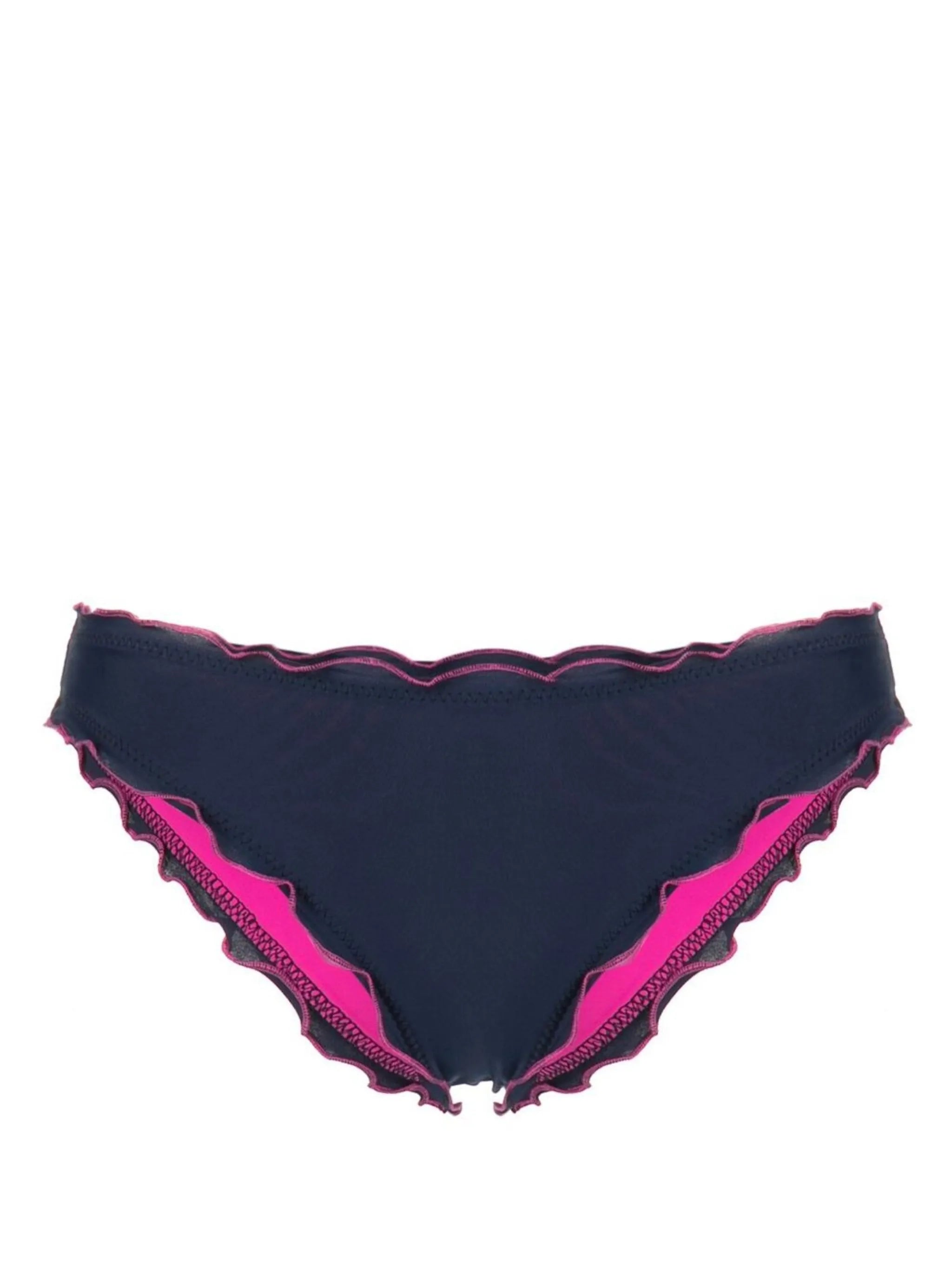 ruffled-trim bikini bottoms
