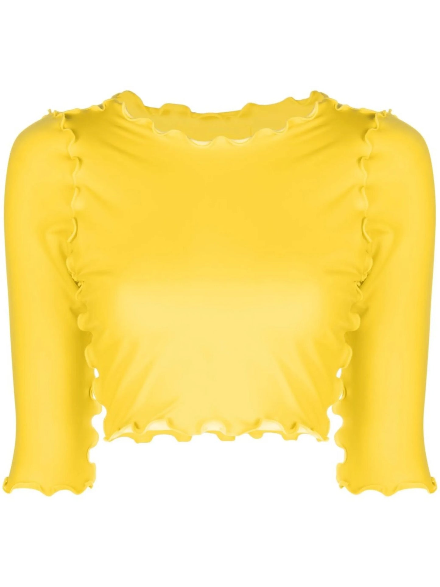 ruffled cropped top