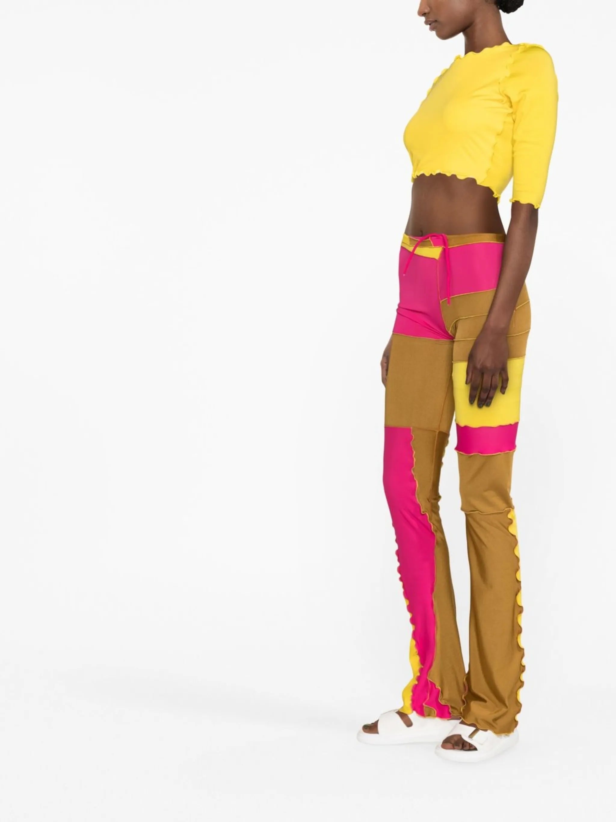 ruffled cropped top