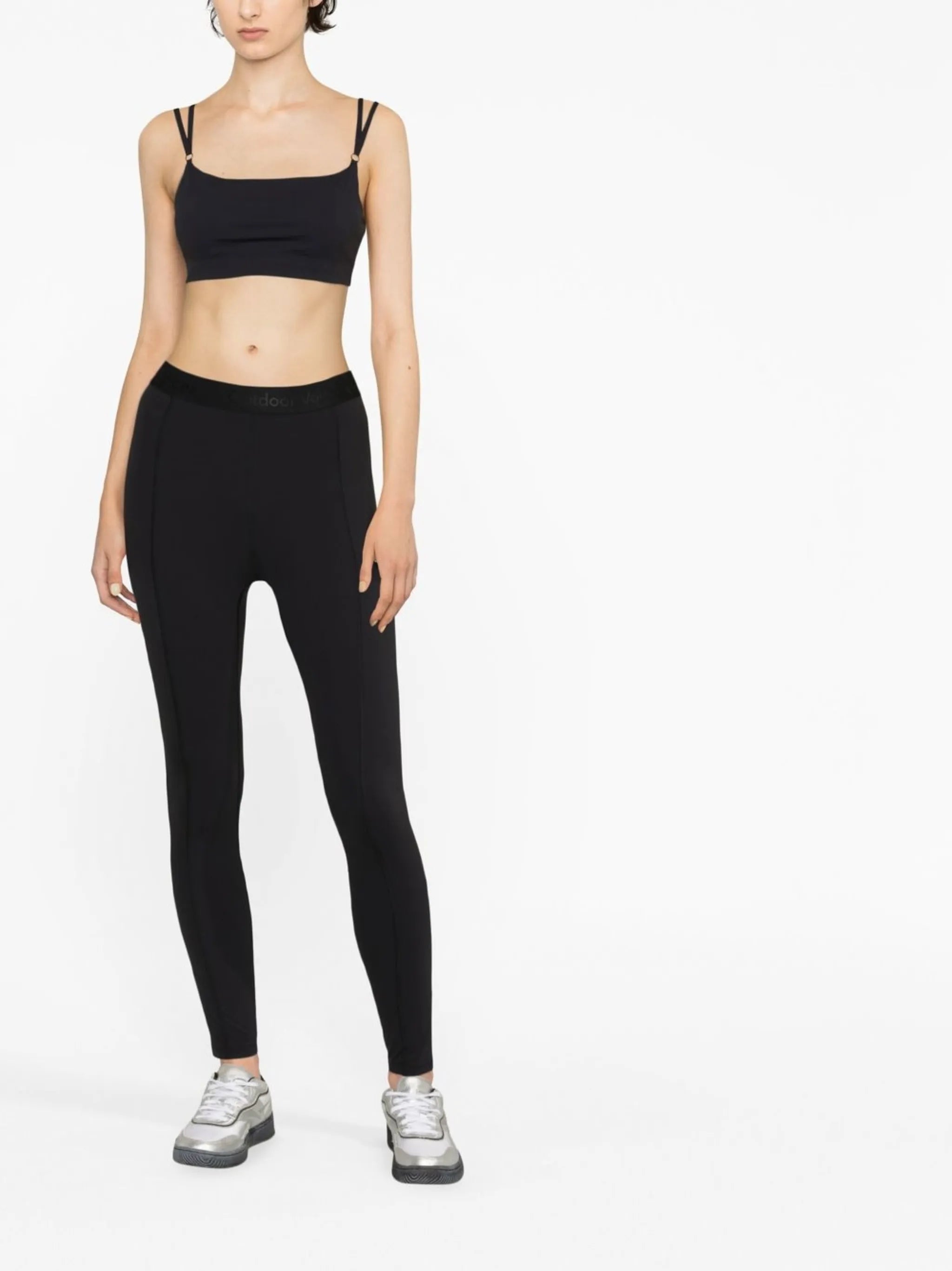 Zoom logo-waist leggings
