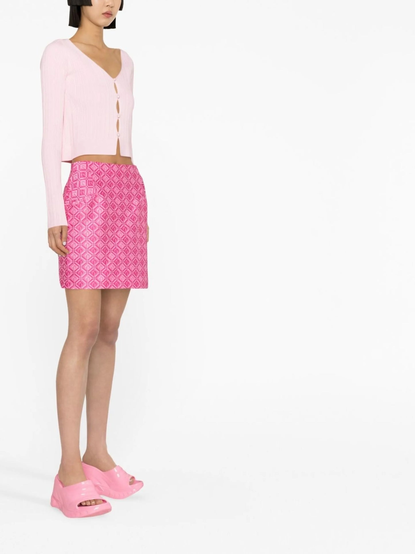 Towels jacquard mini skirt