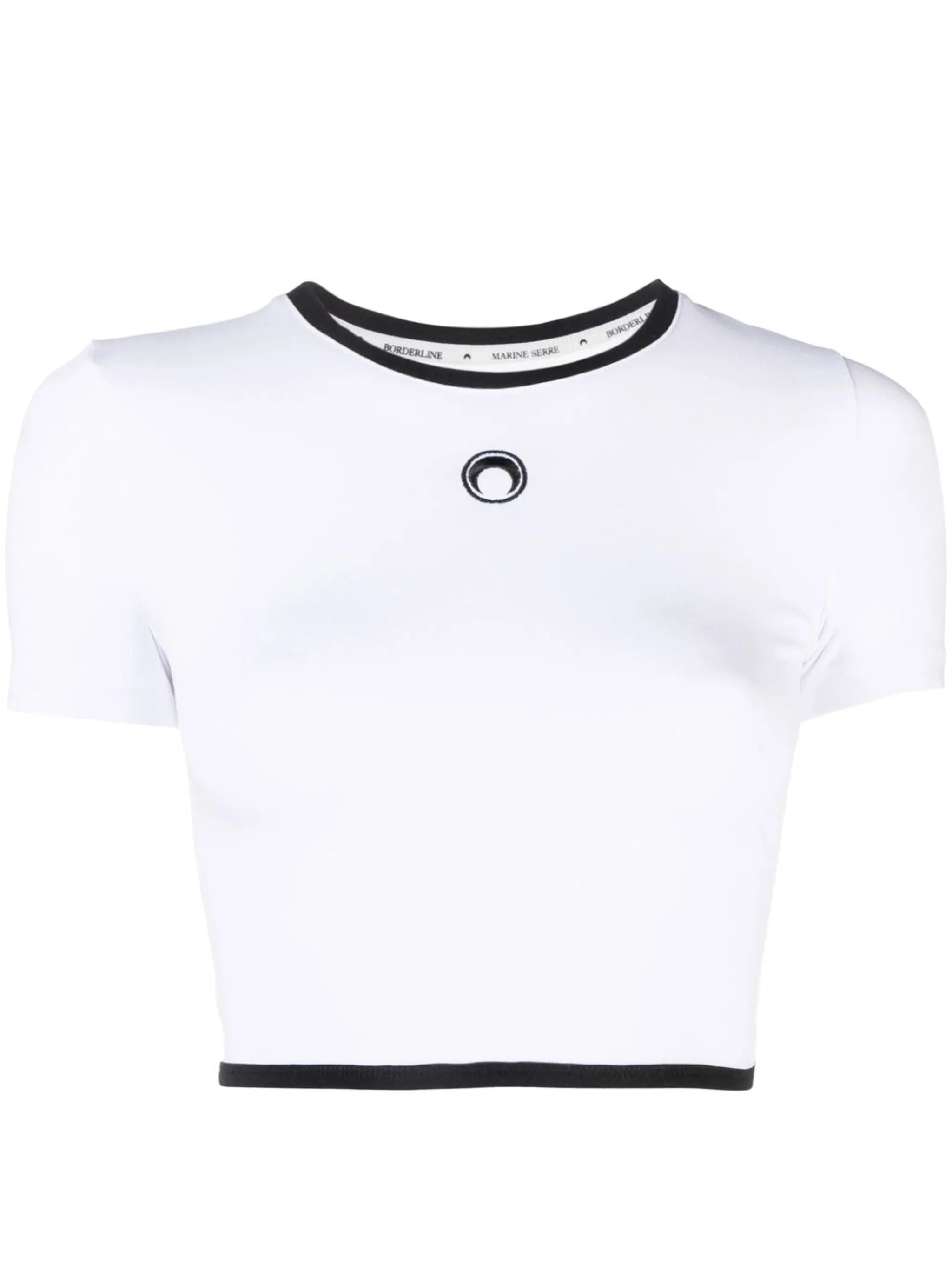 embroidered-motif crop top