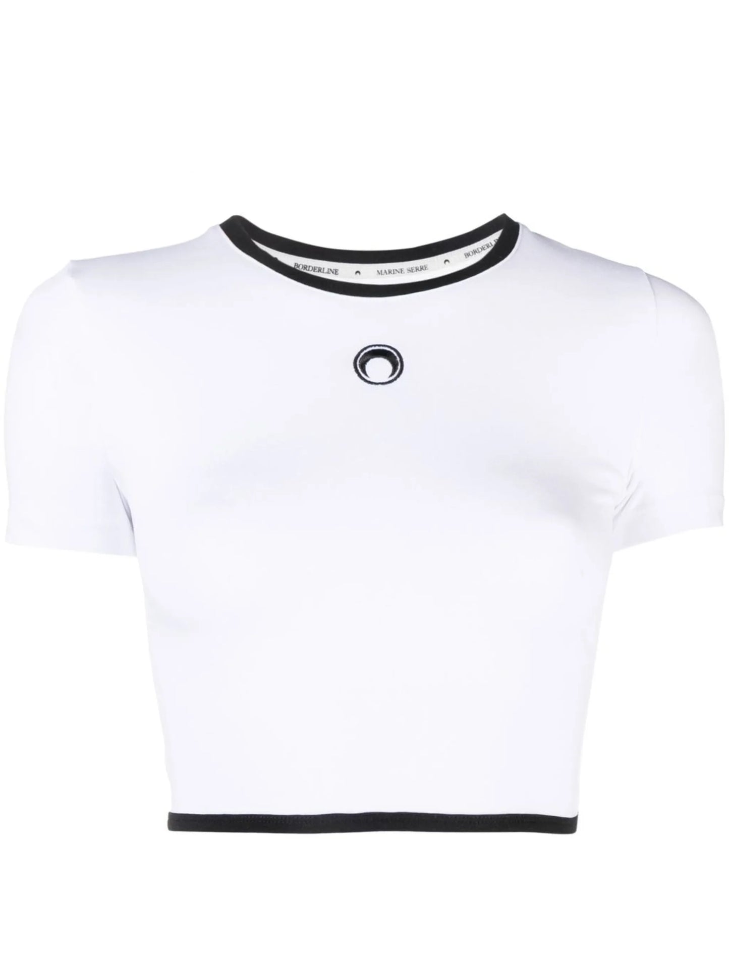 embroidered-motif crop top