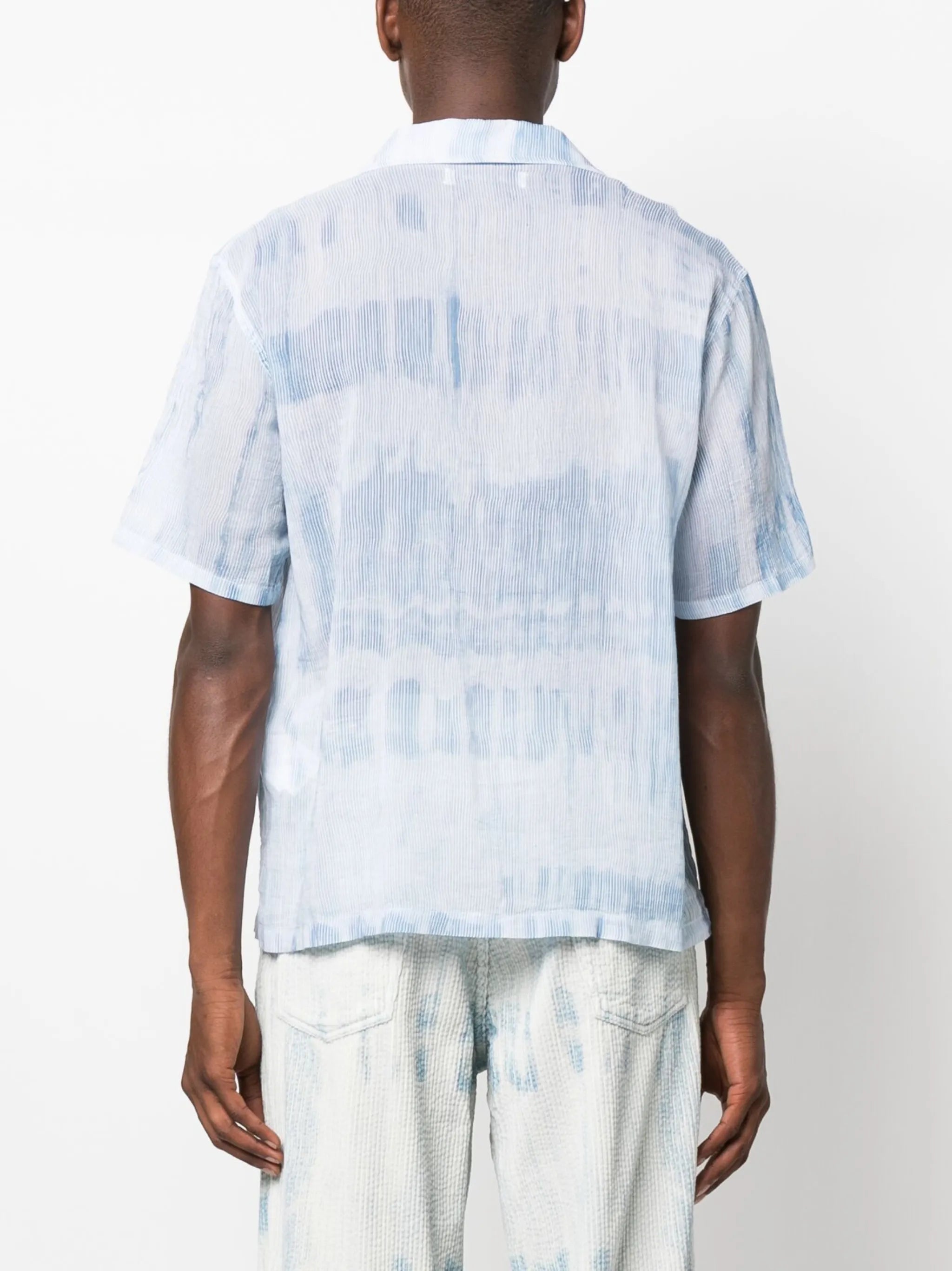 stroke-print shirt