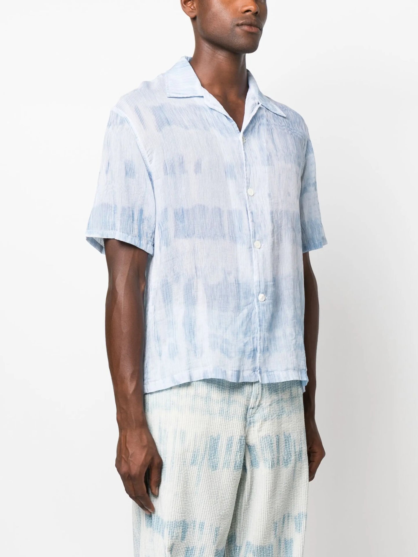 stroke-print shirt