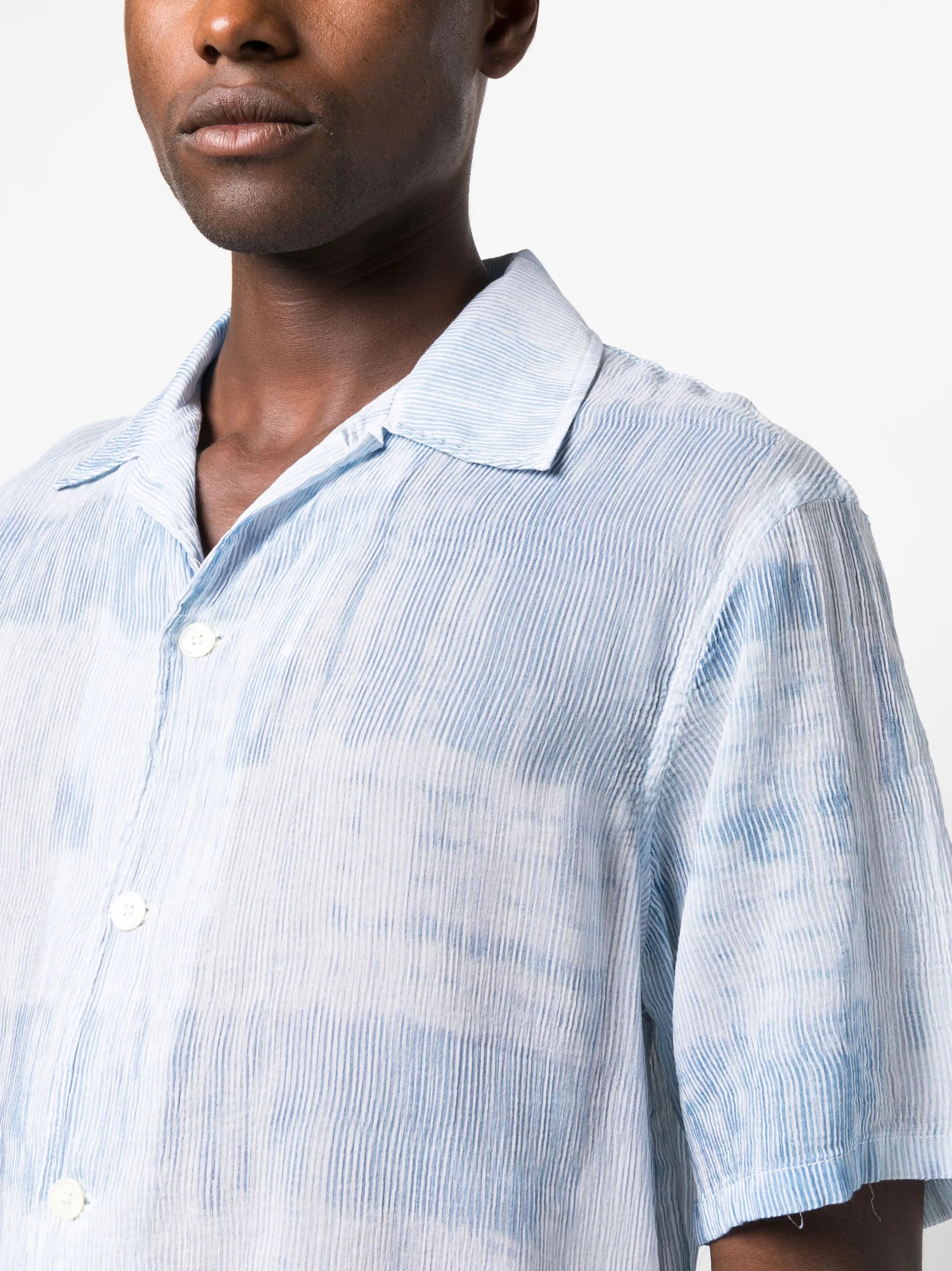 stroke-print shirt