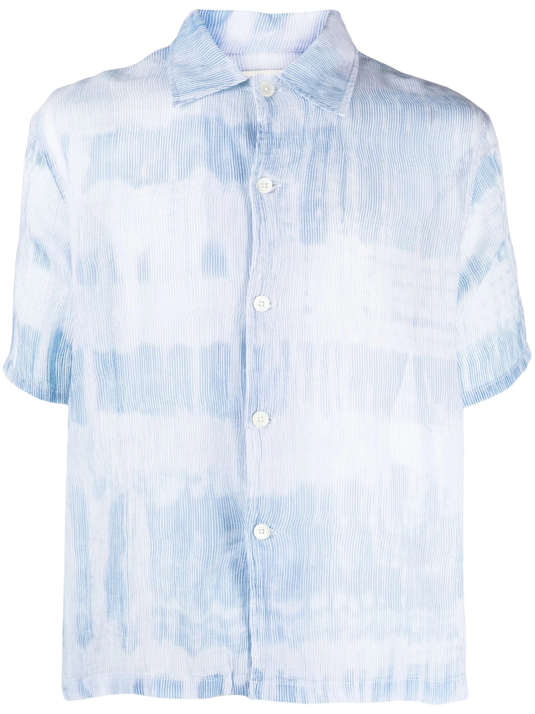 stroke-print shirt