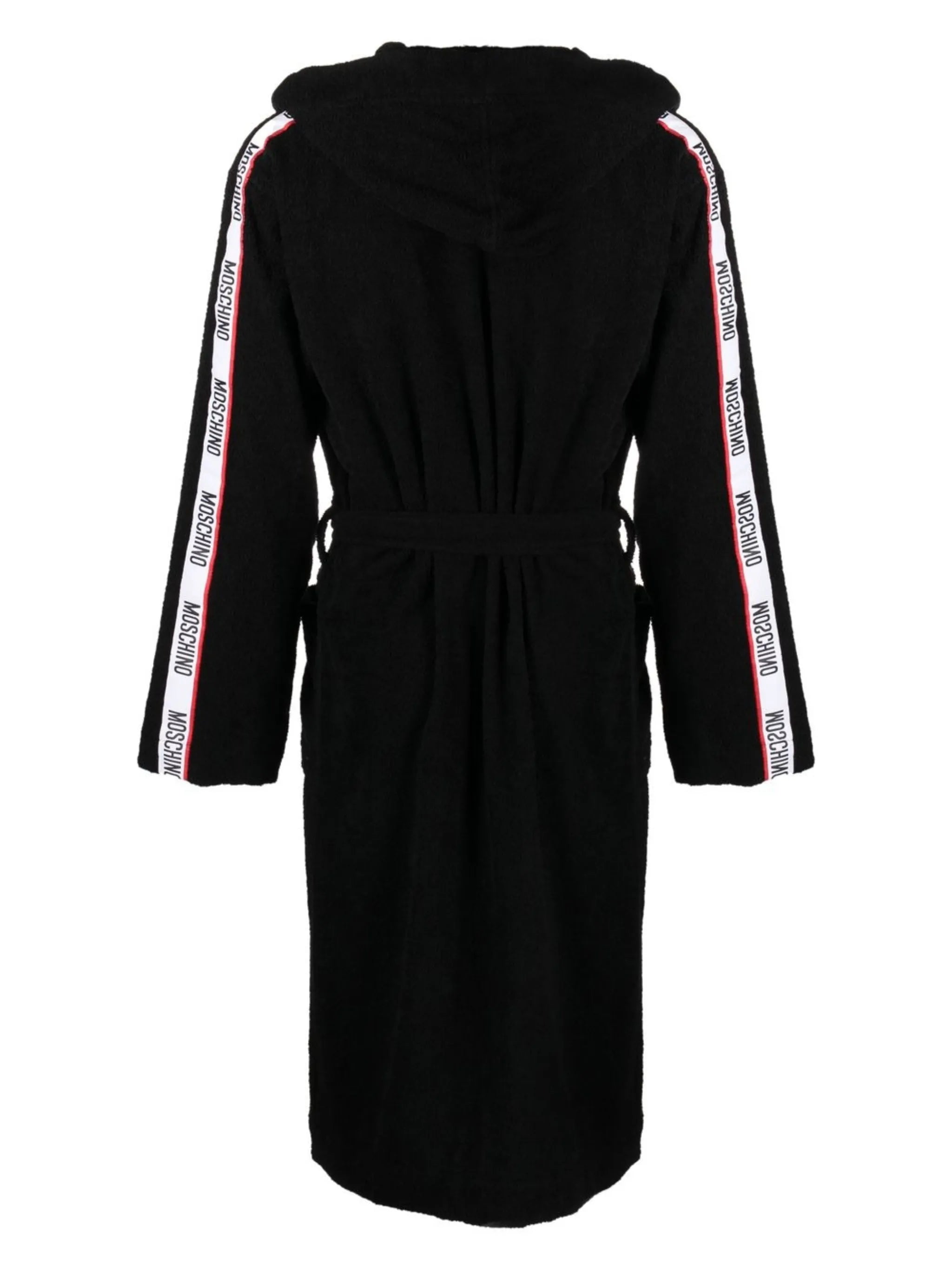 logo-tape detail robe