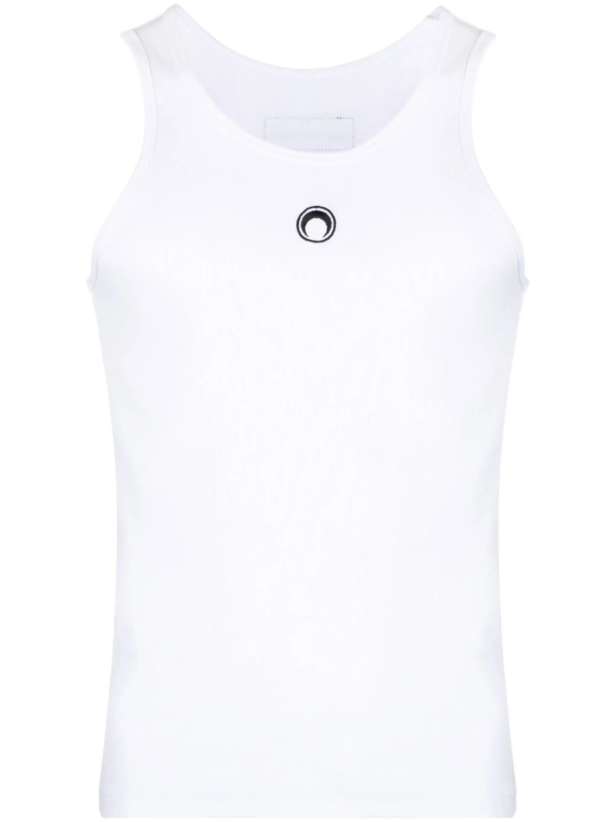 crescent-moon sleeveless top