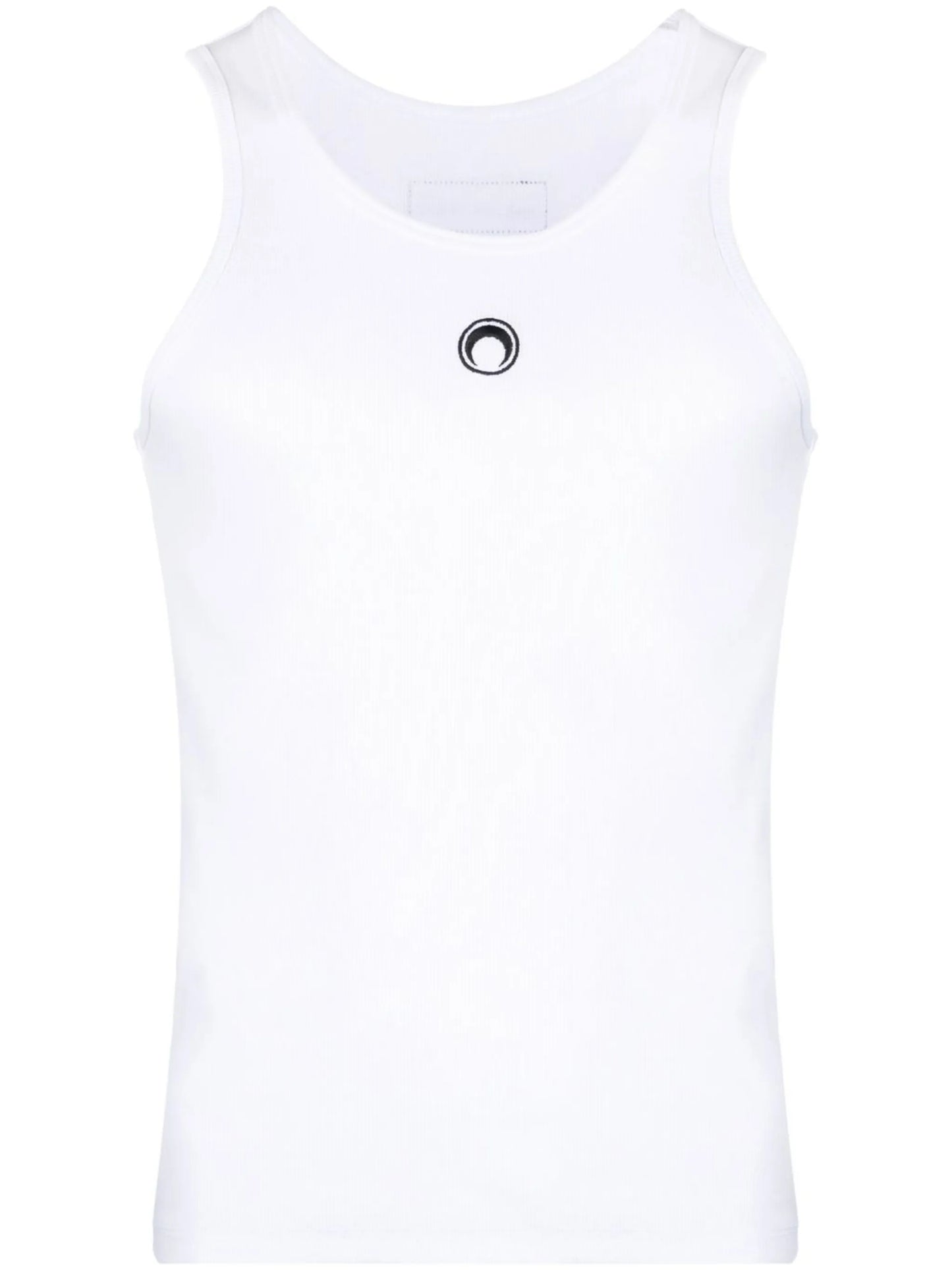 crescent-moon sleeveless top