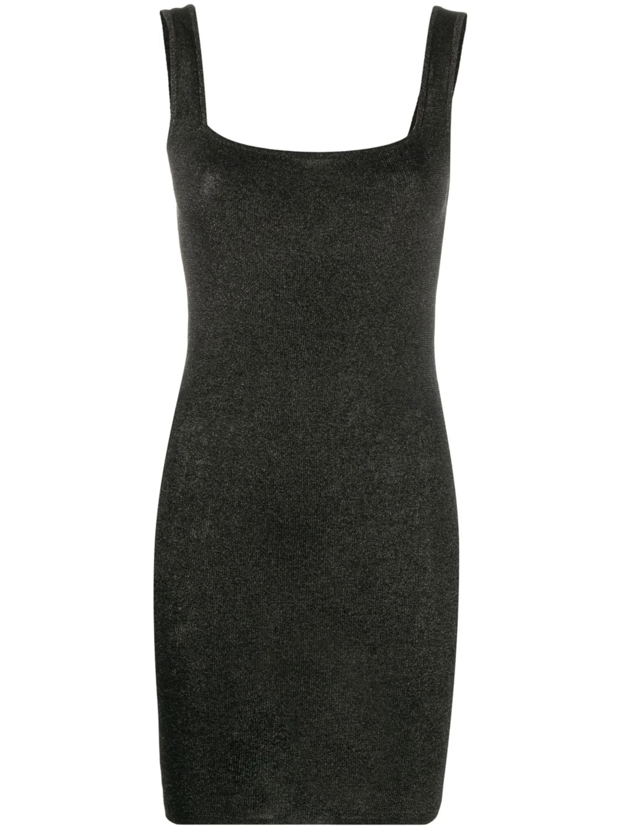 sheer knit mini-dress