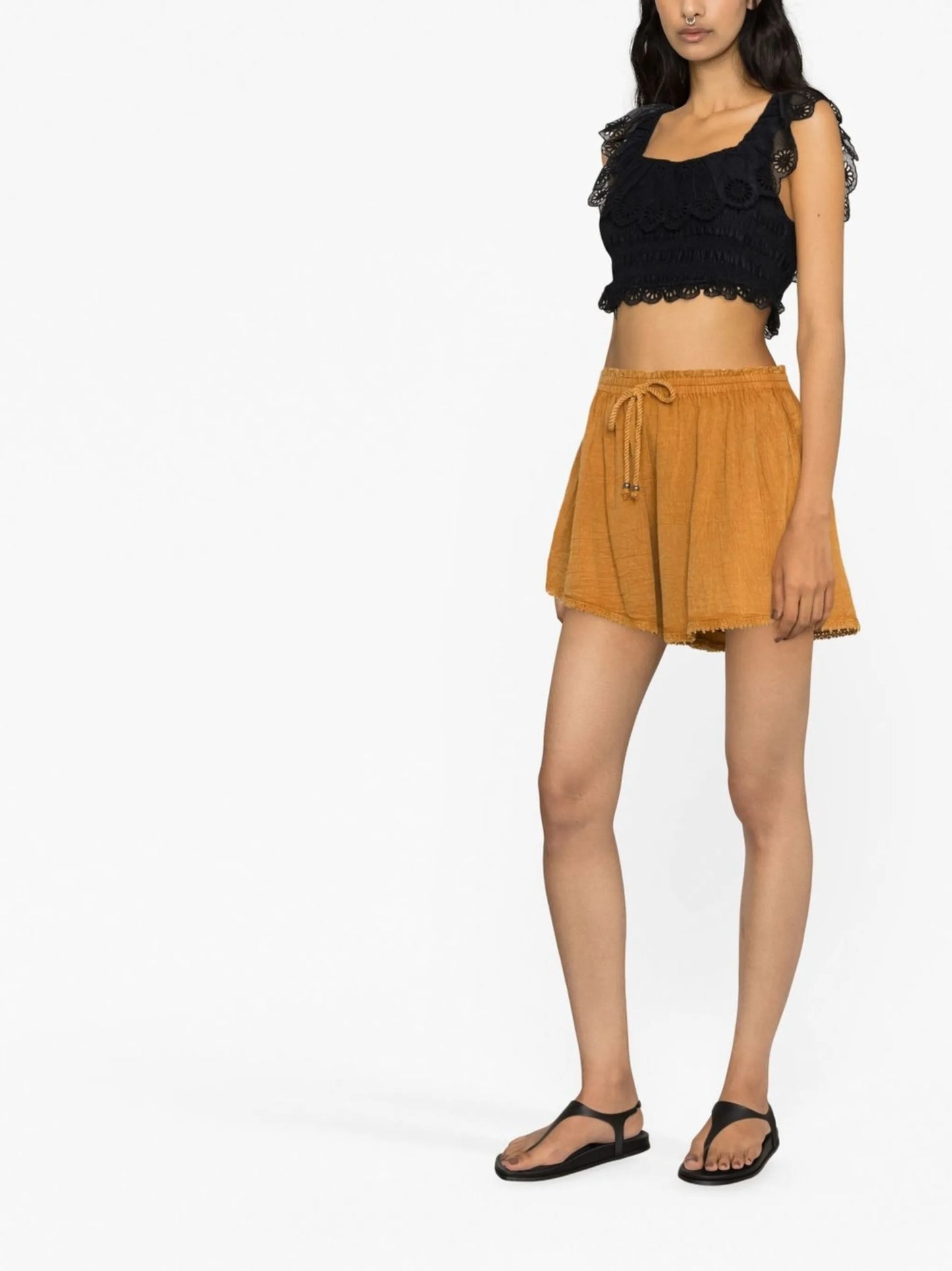 Gauze Phebe drawstring shorts