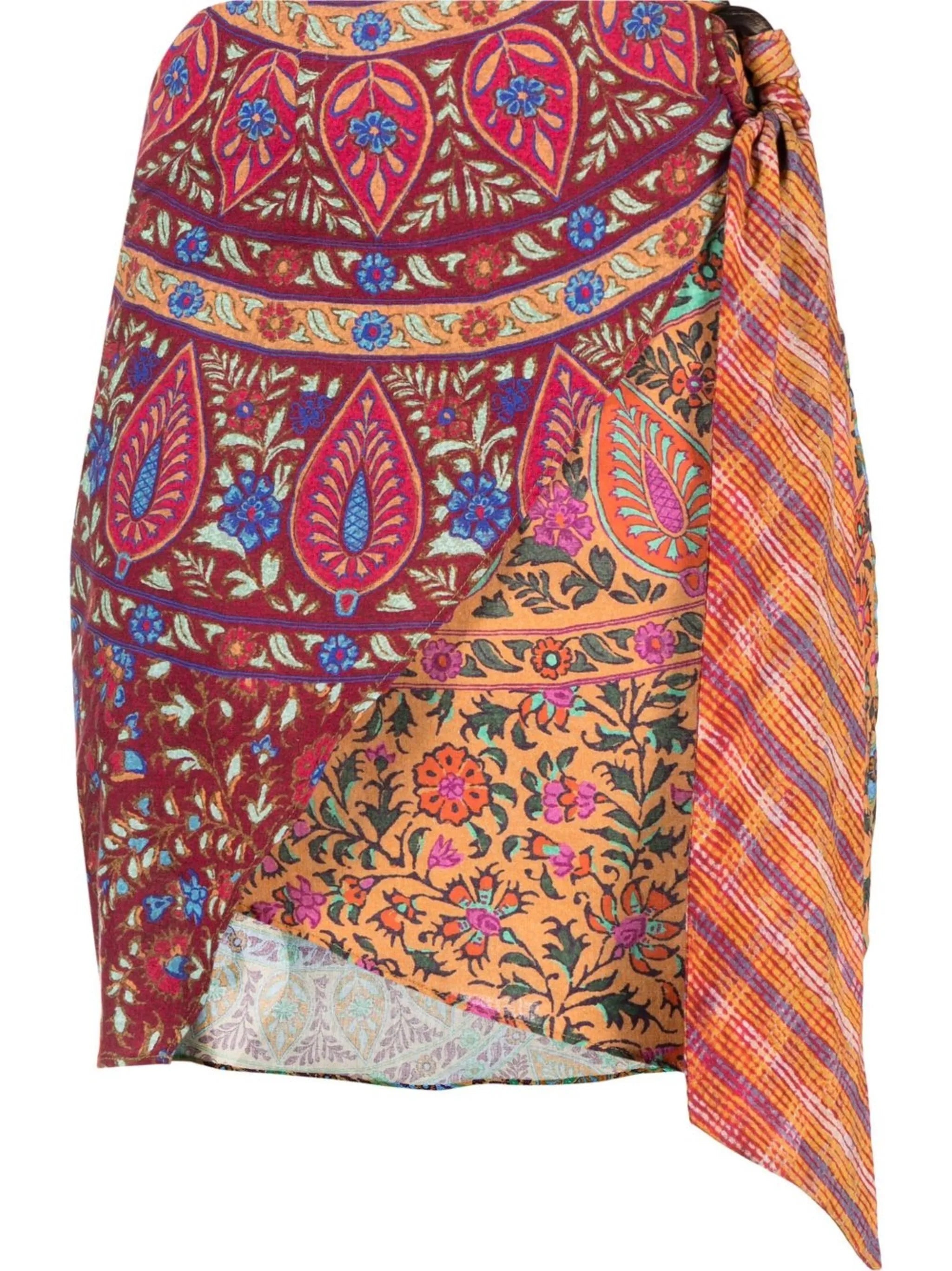 Es Canar wrap miniskirt